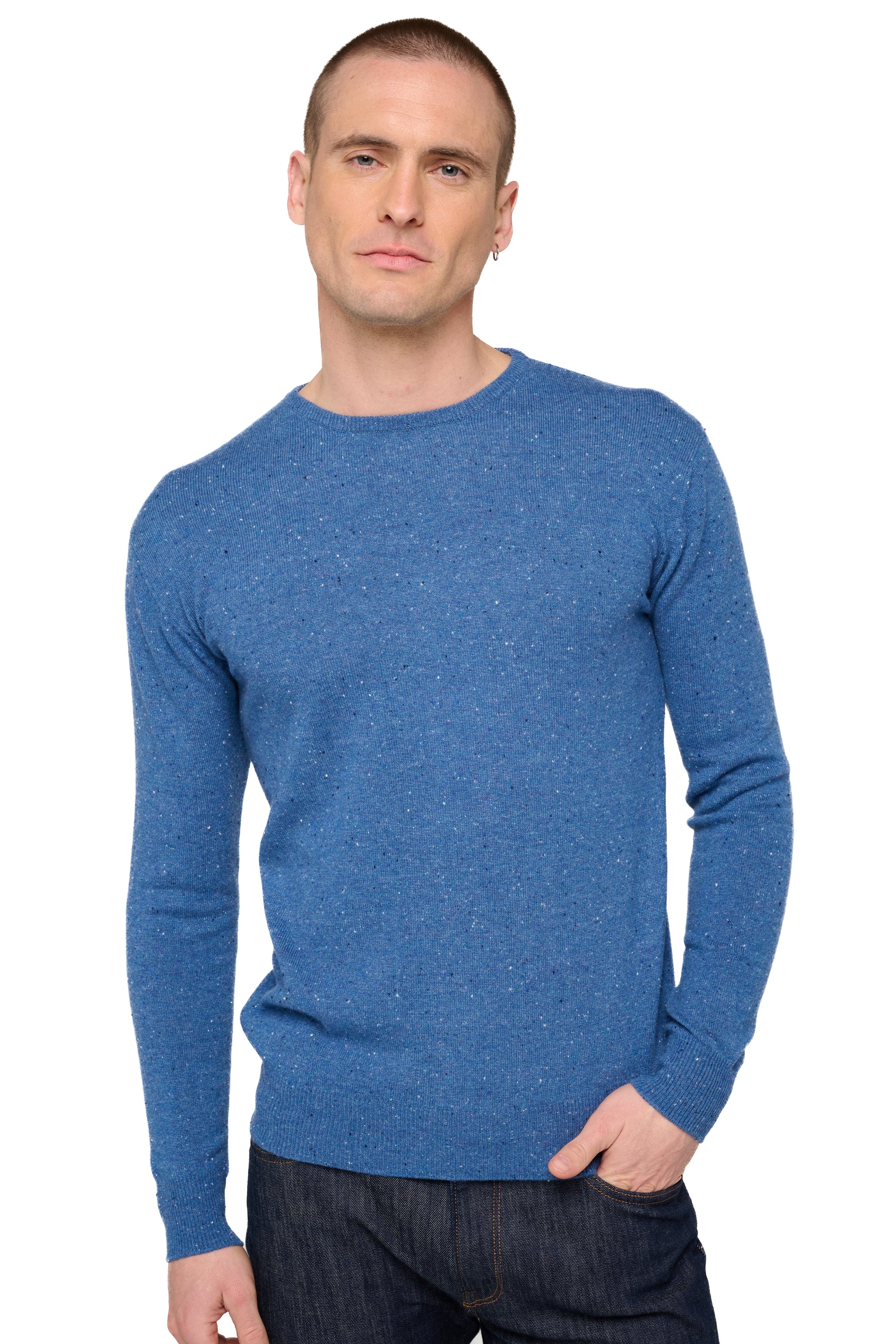 Nestor in cashmere uomo - blu Memphis - Mahogany