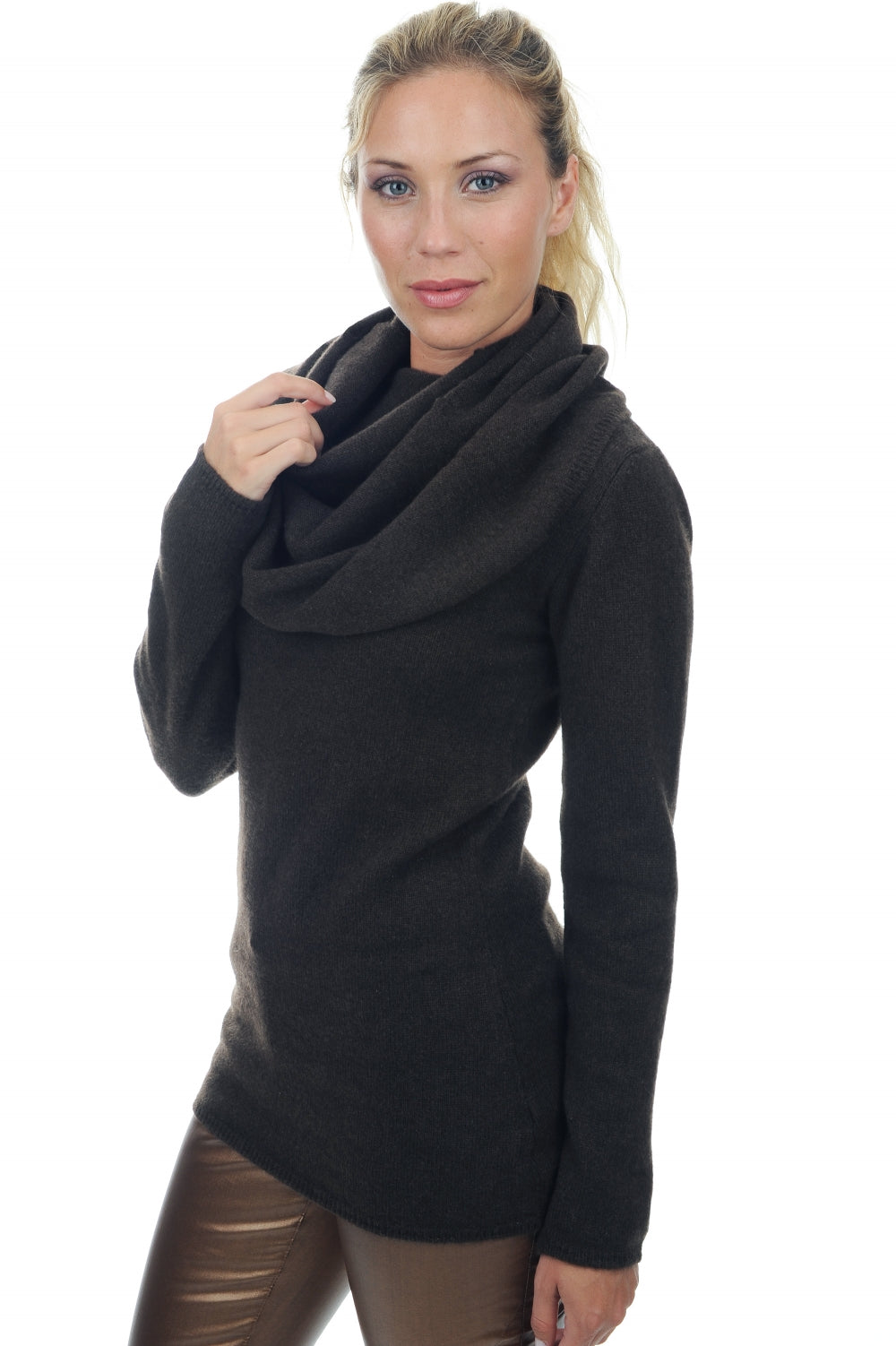 Yness in yak donna - marrone naturale - Mahogany