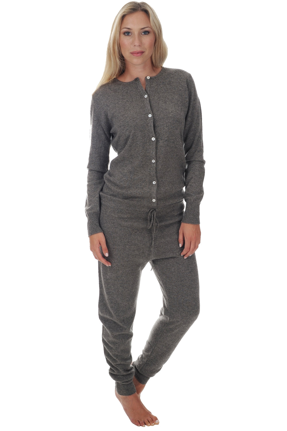Plume in cashmere donna - marmotta chiné - Mahogany