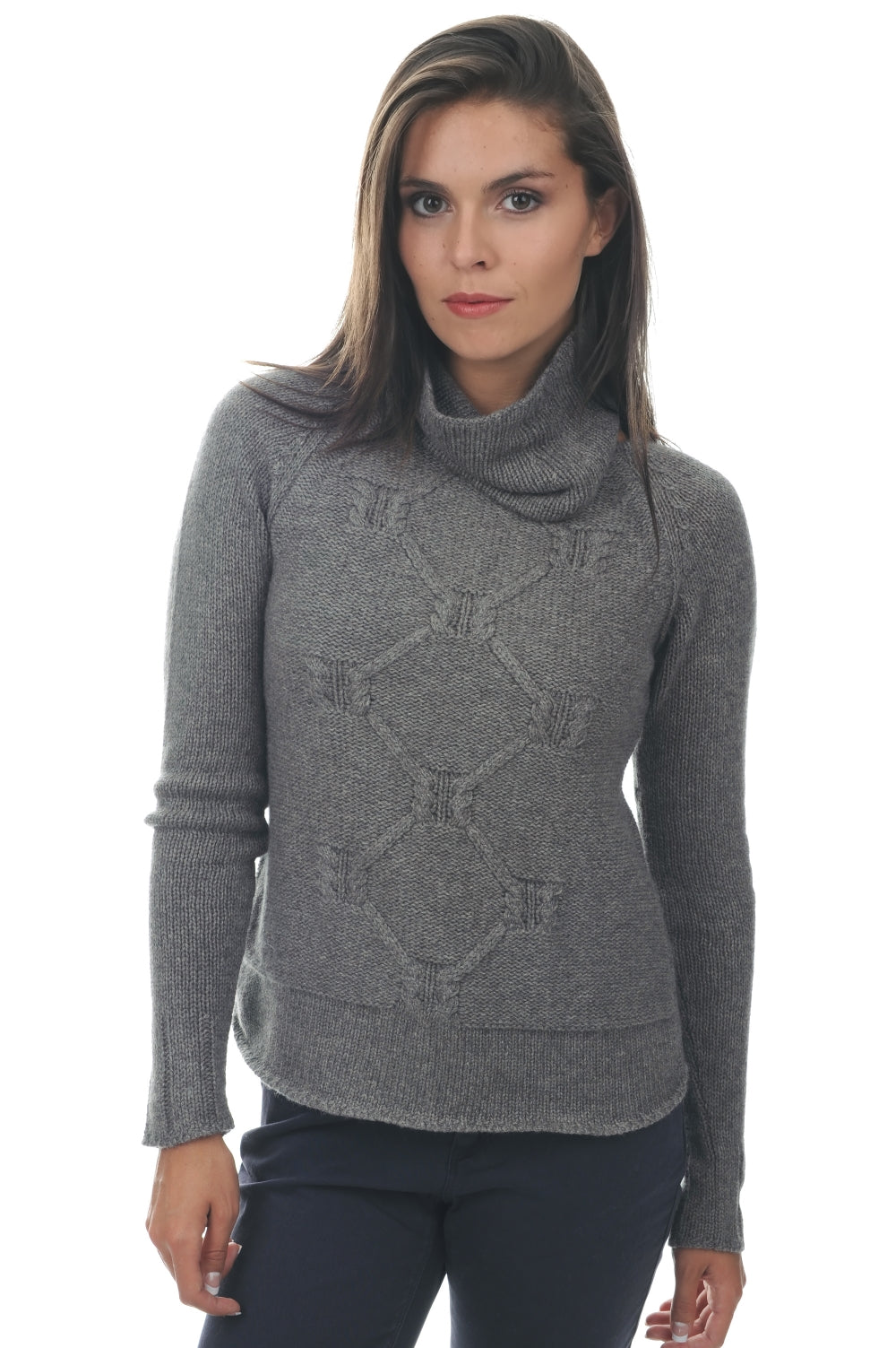April in cashmere donna - marmotta chiné - Mahogany