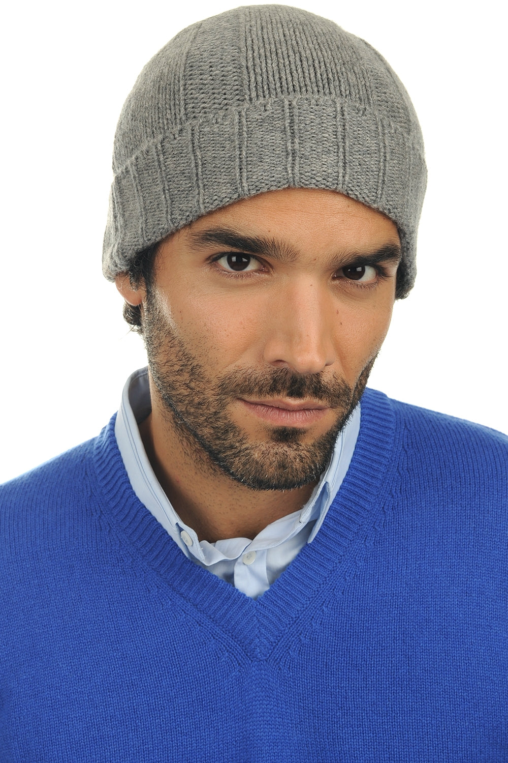 Ted in cashmere uomo - grigio chiné - Mahogany