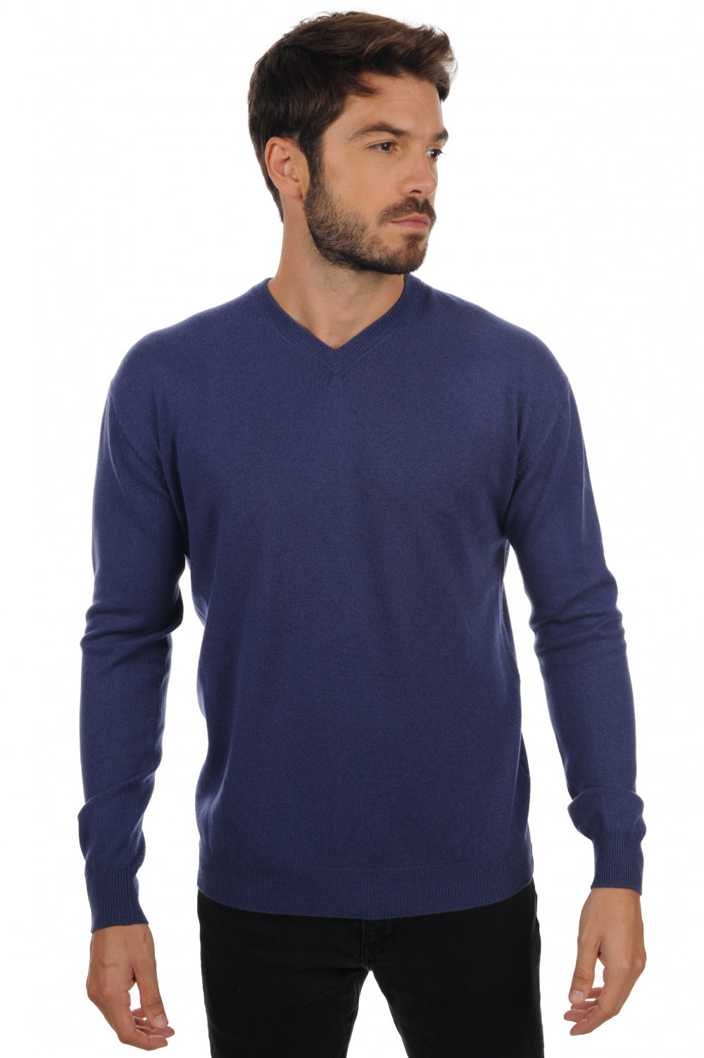 Maddox in cashmere uomo - blu intenso - Mahogany