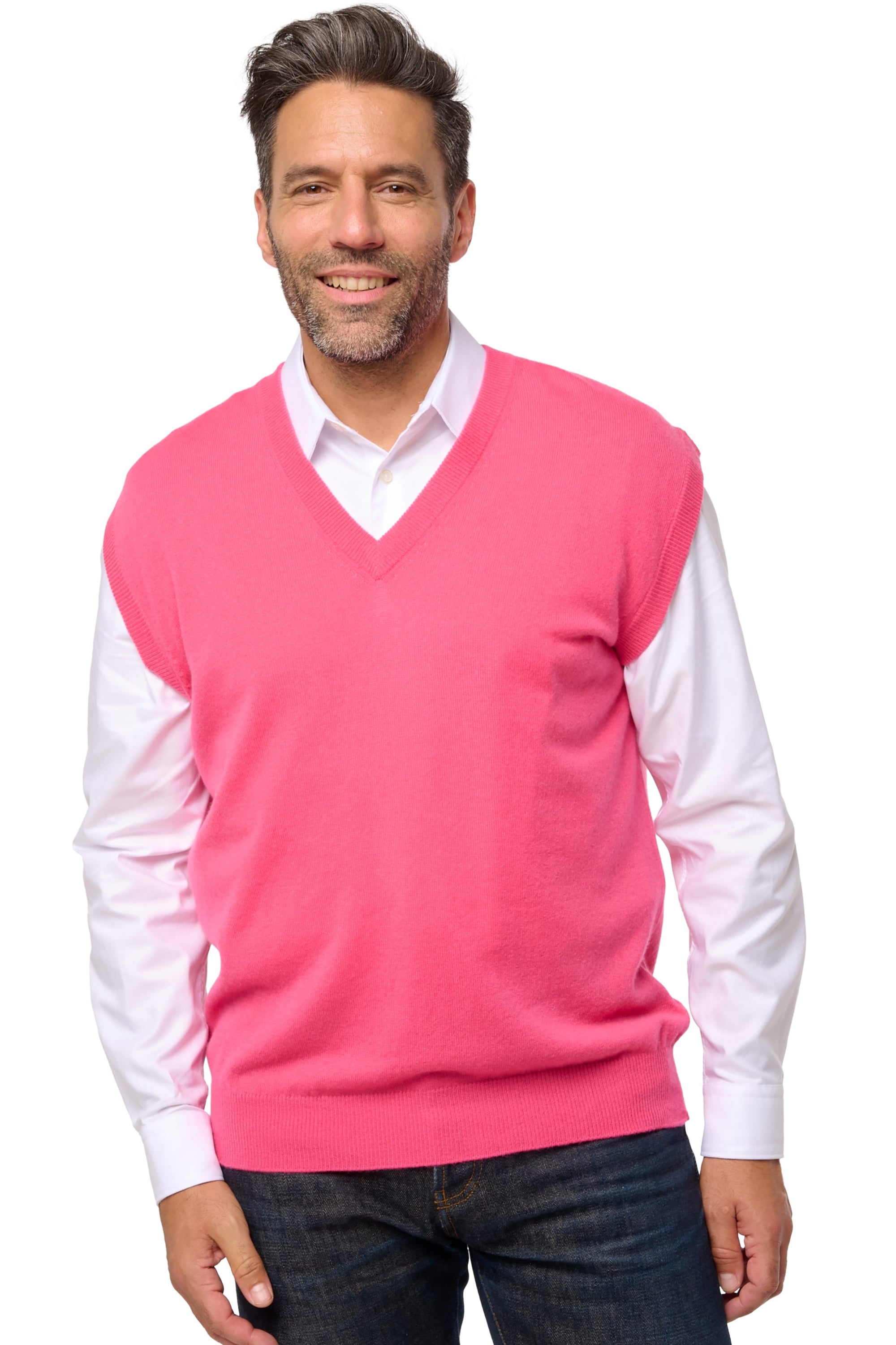 Balthazar in cashmere uomo - rose shocking - Mahogany