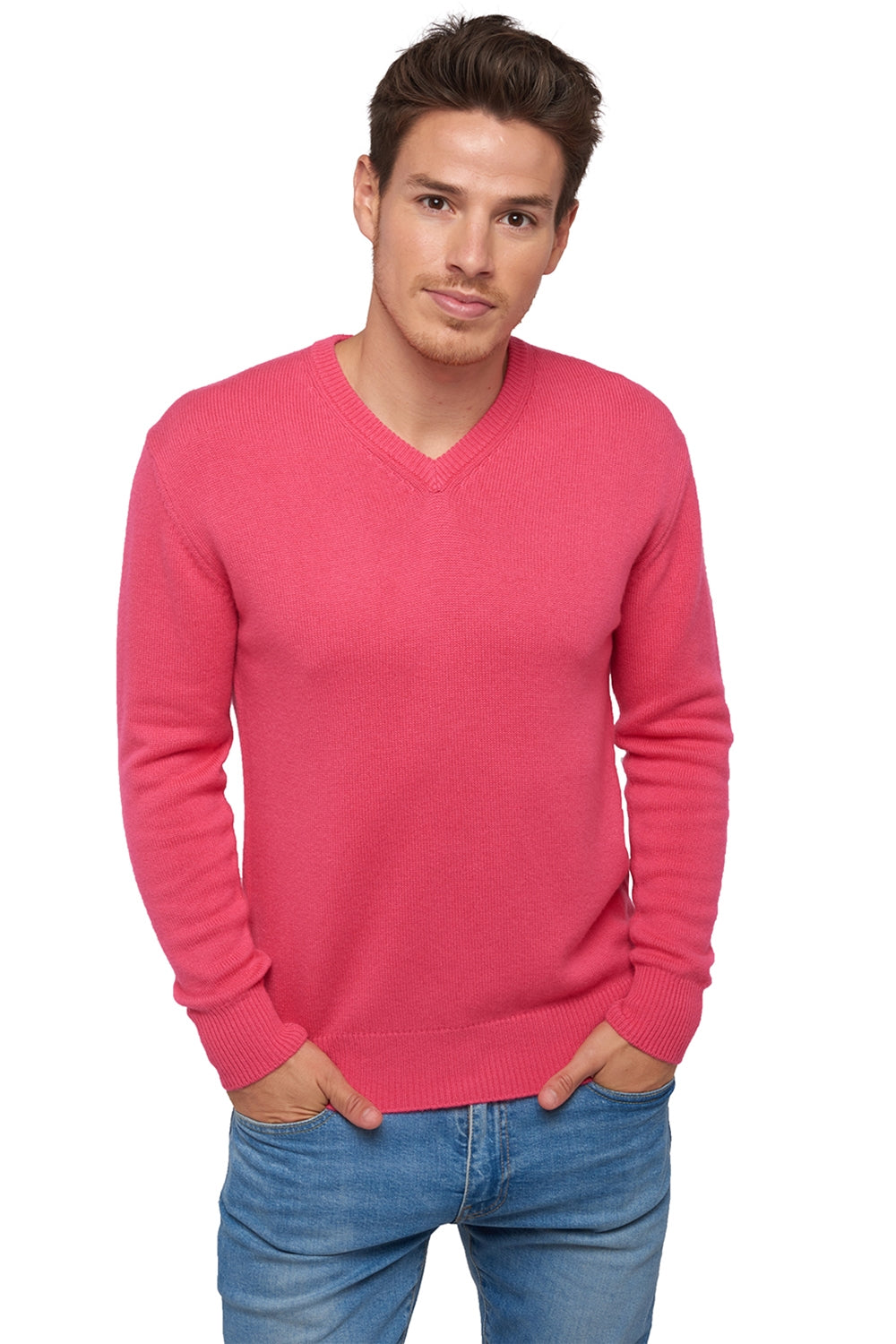 Hippolyte 4F in cashmere uomo - rosa shocking - Mahogany
