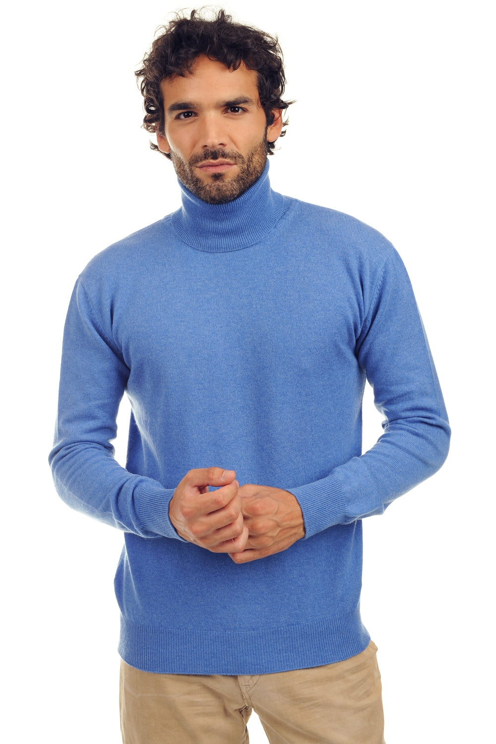 Preston in cashmere uomo - blu chiné - Mahogany