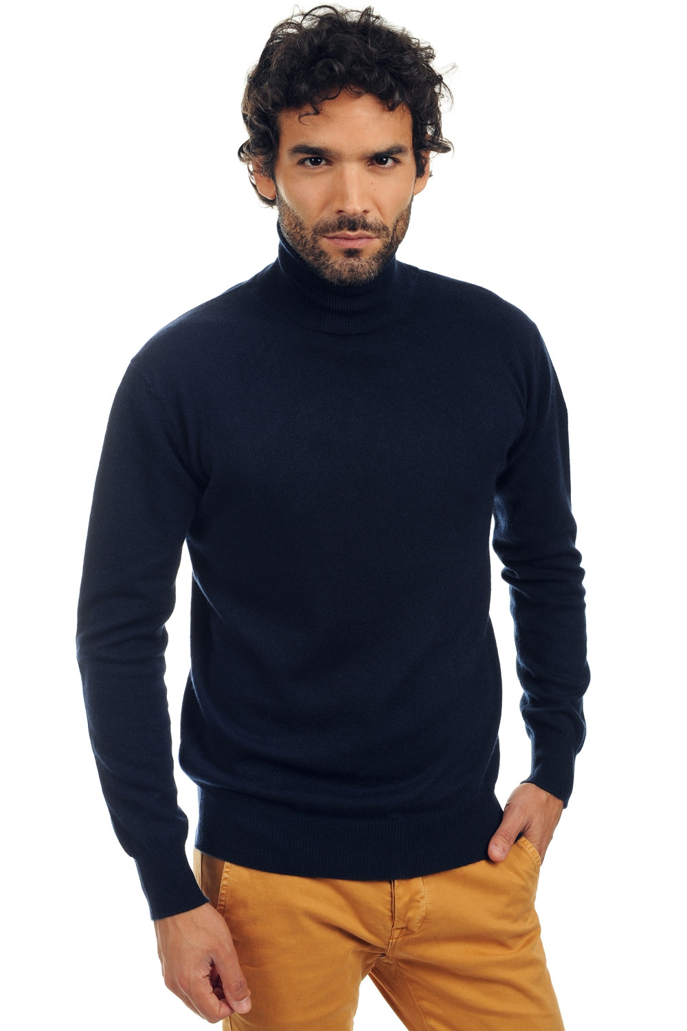 Preston in cashmere uomo - blu marino scuro - Mahogany