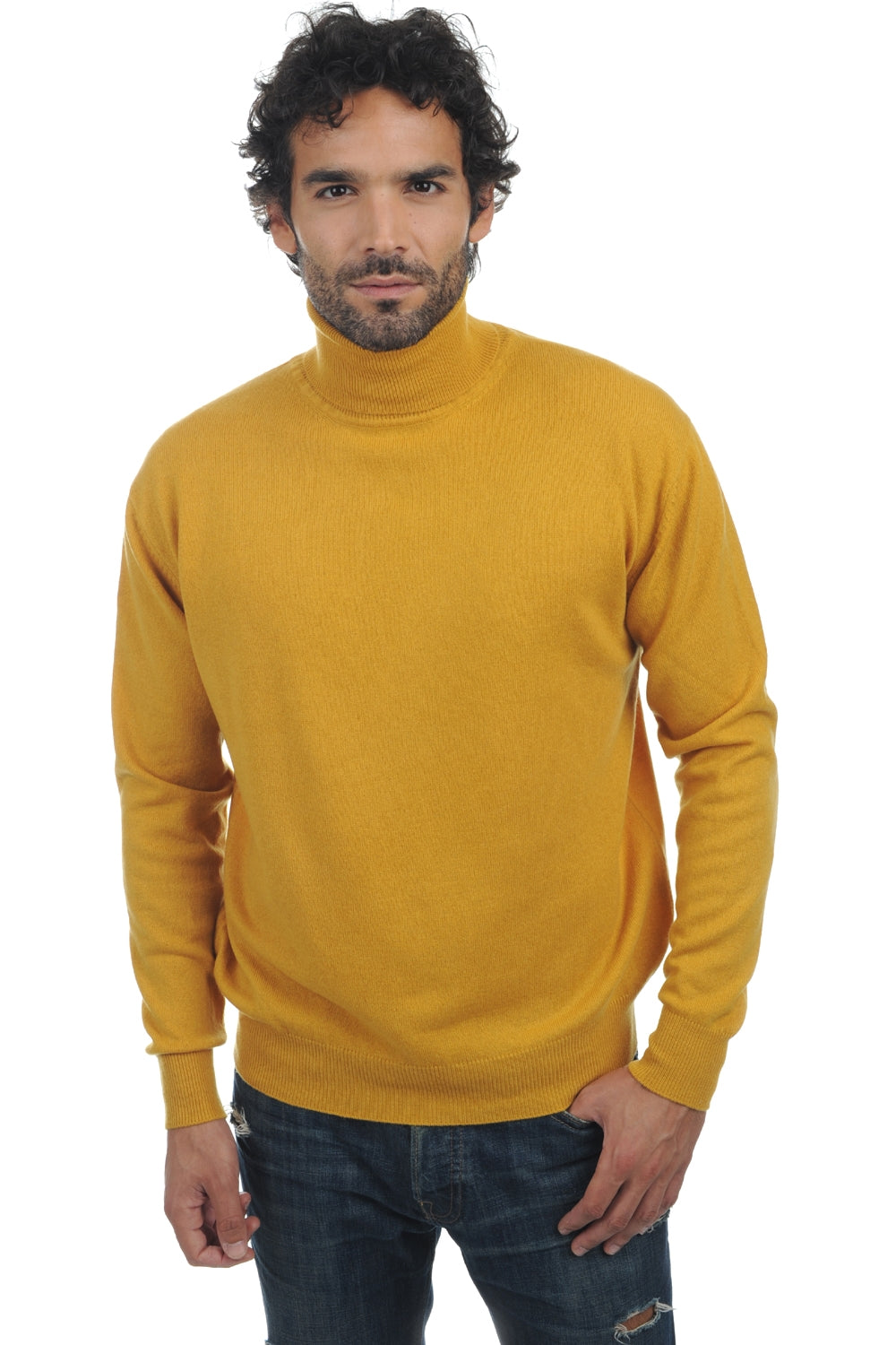 Edgar in cashmere uomo - senape - Mahogany
