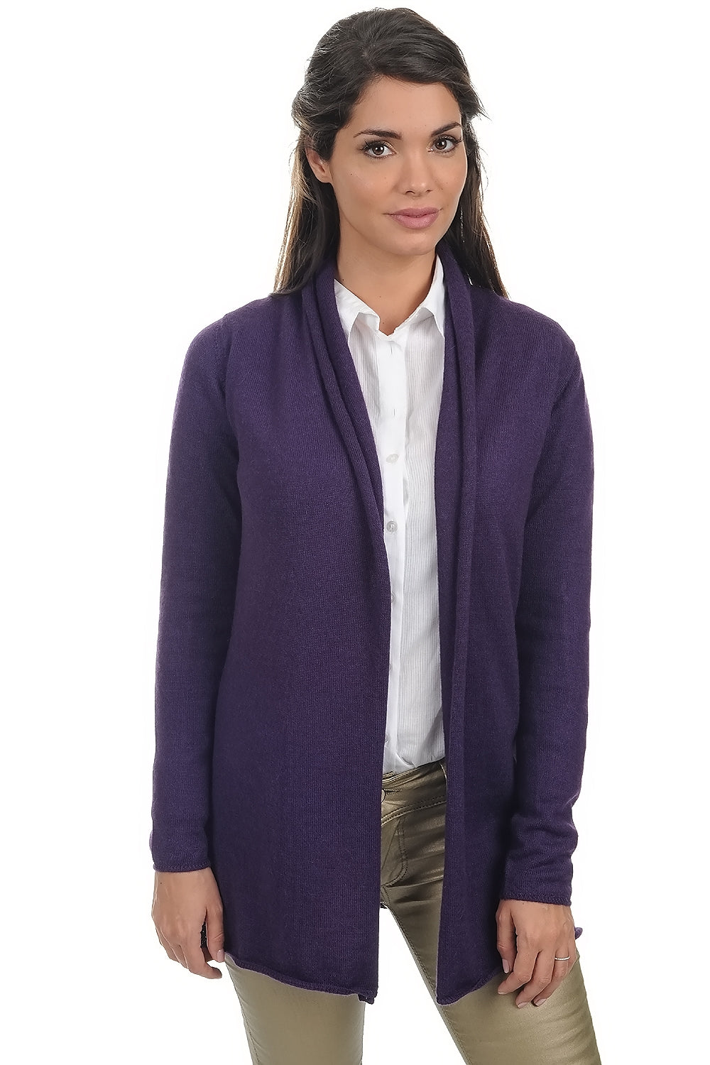 Pucci-Alpaga in baby alpaca donna - viola - Mahogany