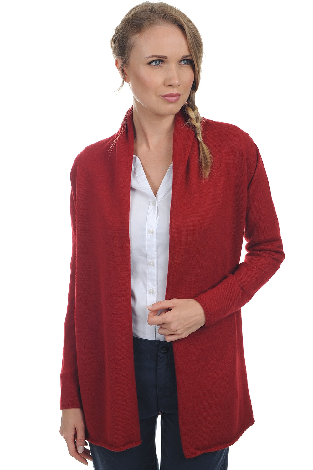 Pucci-Alpaga in baby alpaca donna - rosso - Mahogany