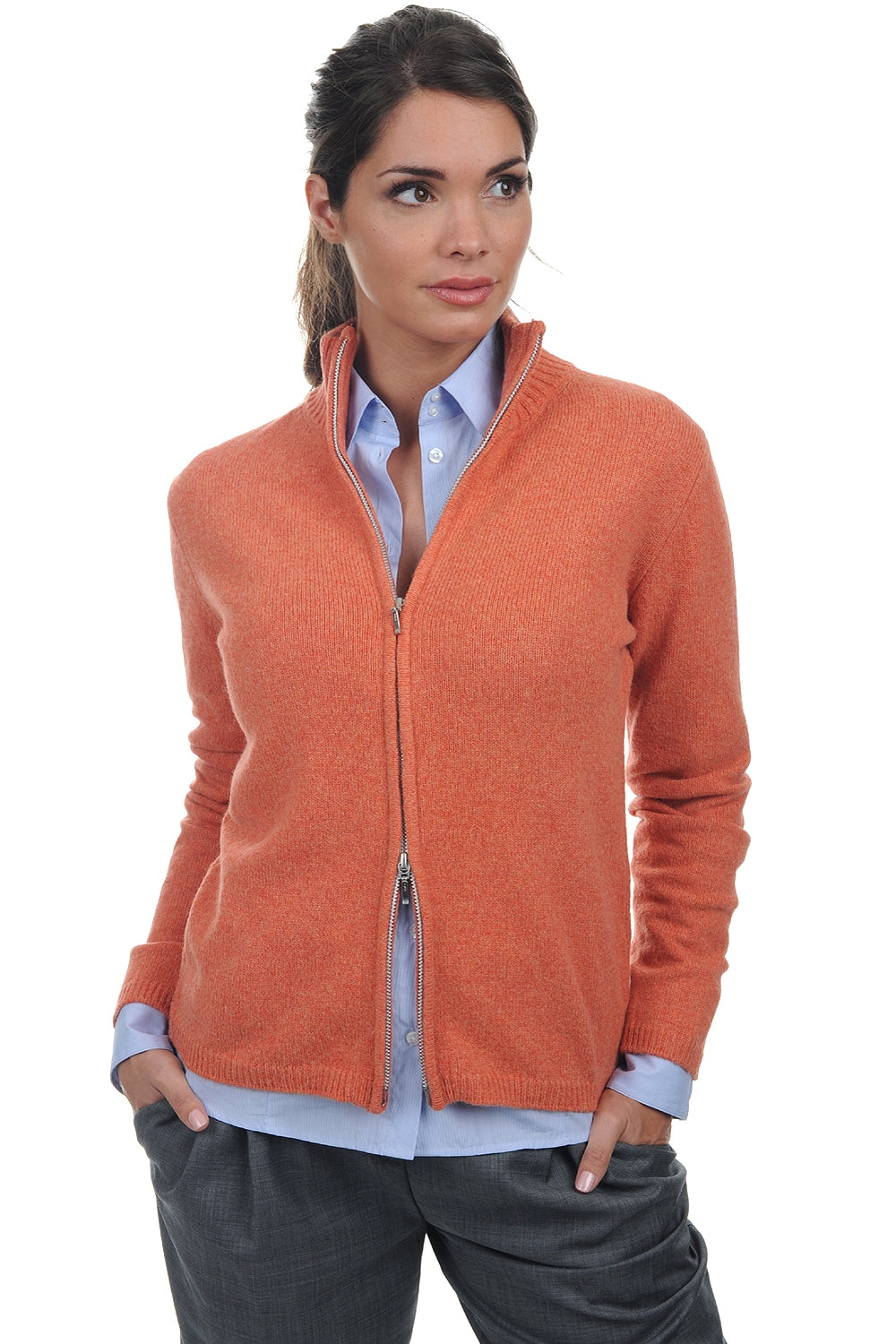 YakTally in yak donna - tender peach - Mahogany