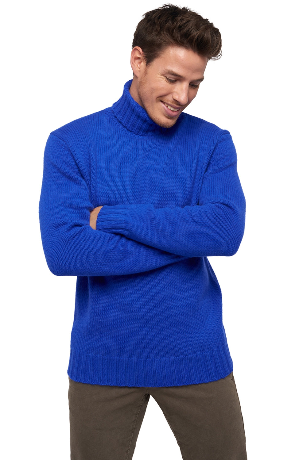 Achille in cashmere uomo - blu lapislazzuli - Mahogany