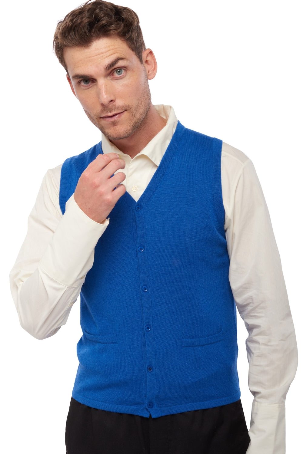 Basile in cashmere uomo - blu lapislazzuli - Mahogany