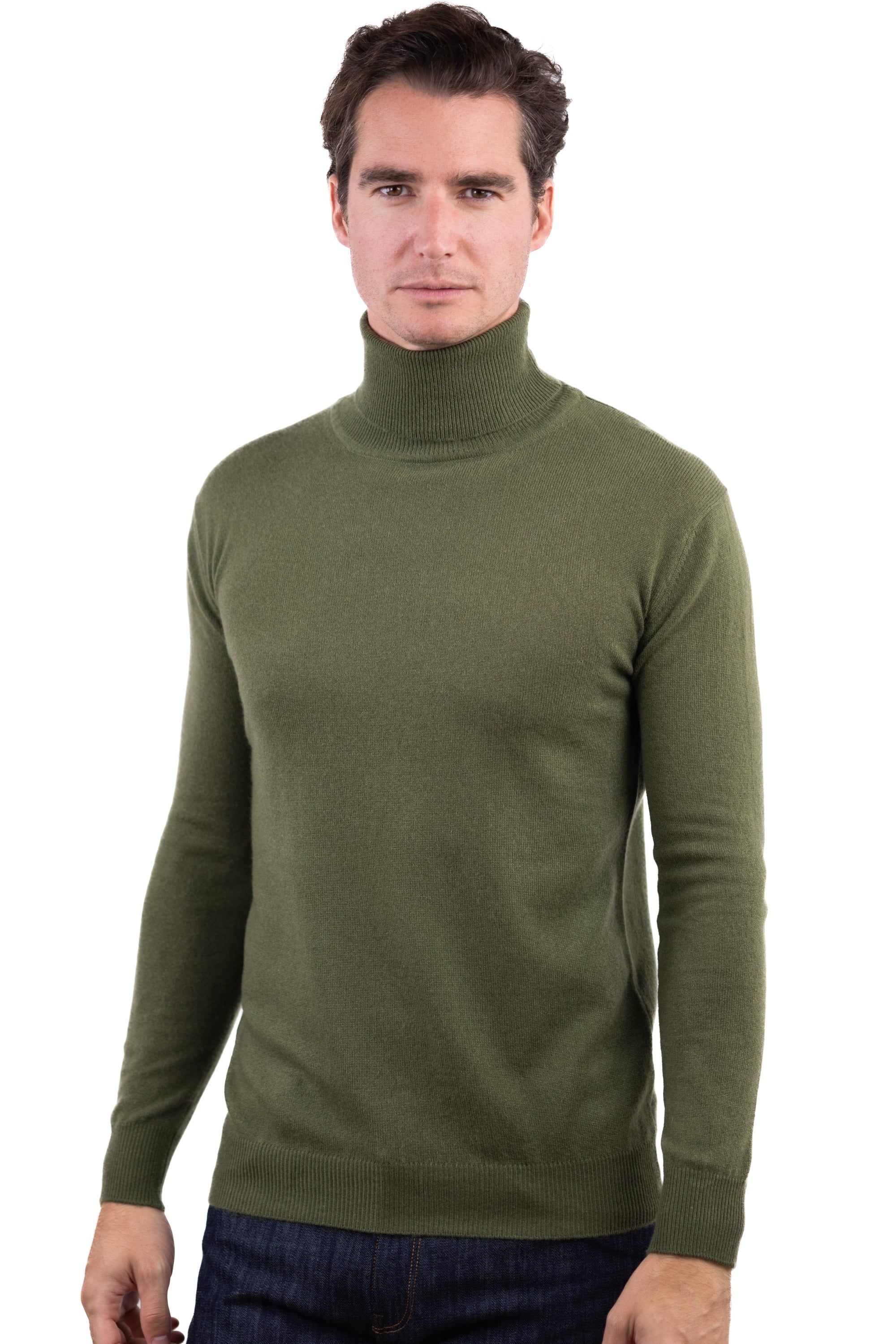 Preston in cashmere uomo - kaki - Mahogany