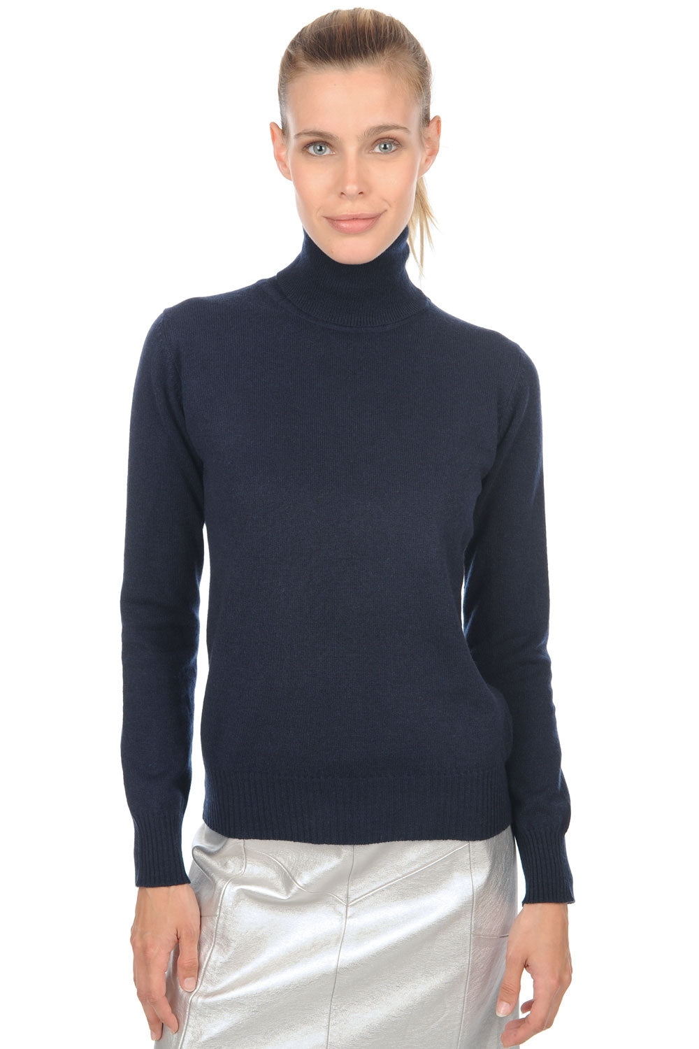 Tale in cashmere donna - blu marino scuro - Mahogany
