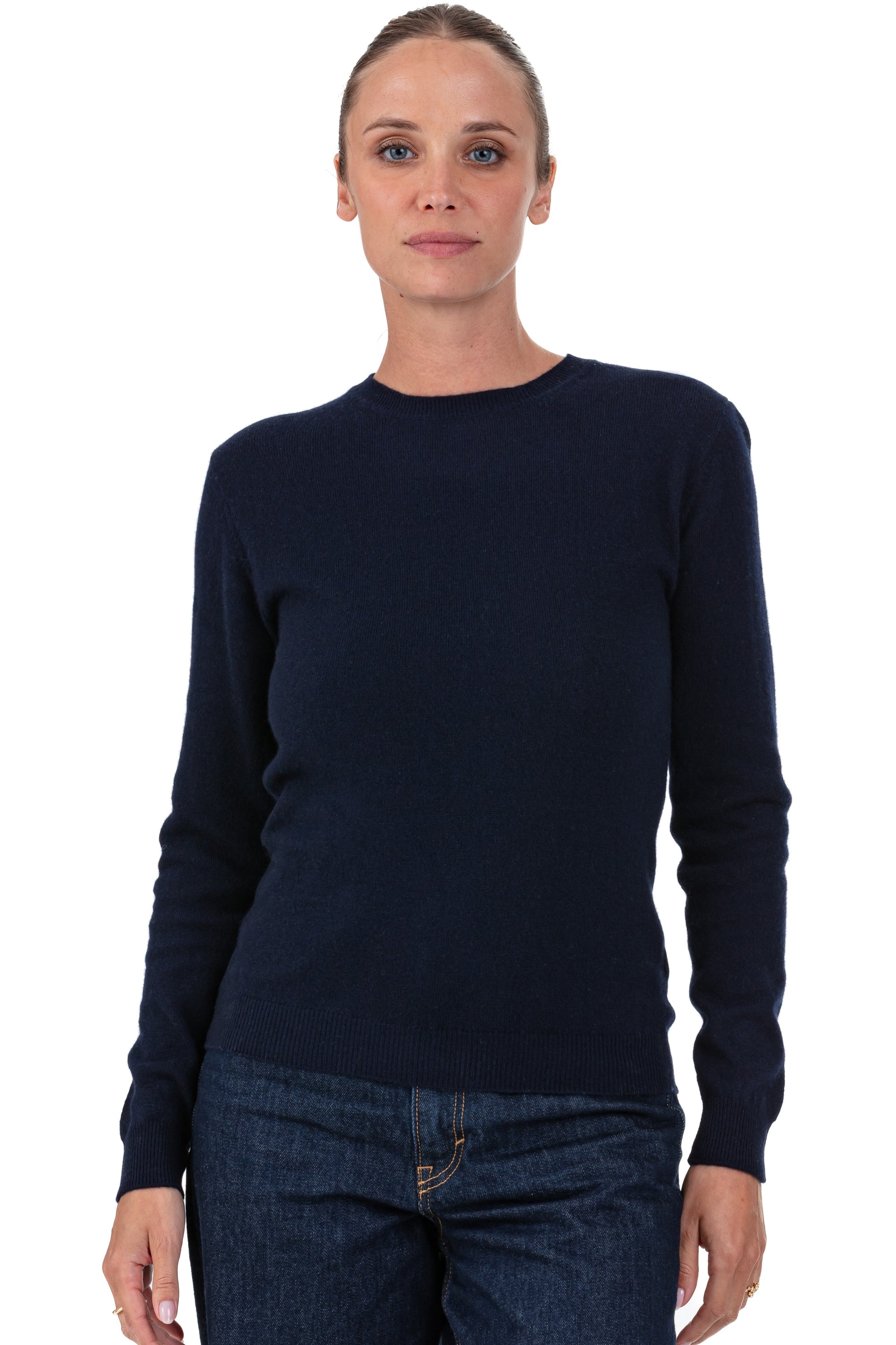Thalia in cashmere donna - blu marino scuro - Mahogany
