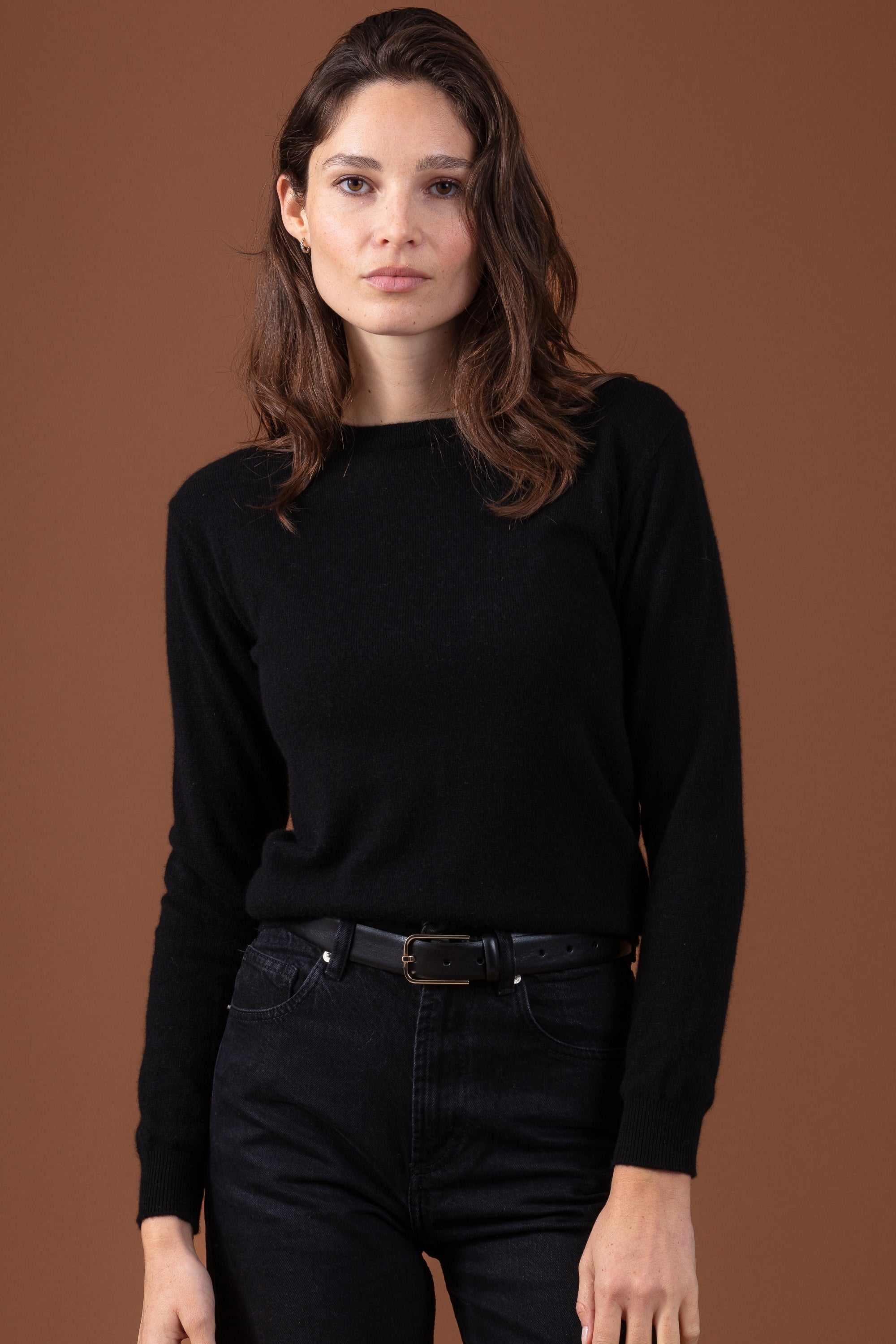 Thalia in cashmere da donna - nero - Mahogany