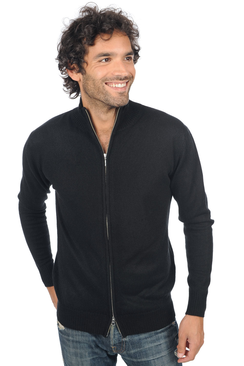 Thobias in cashmere uomo - nero - Mahogany