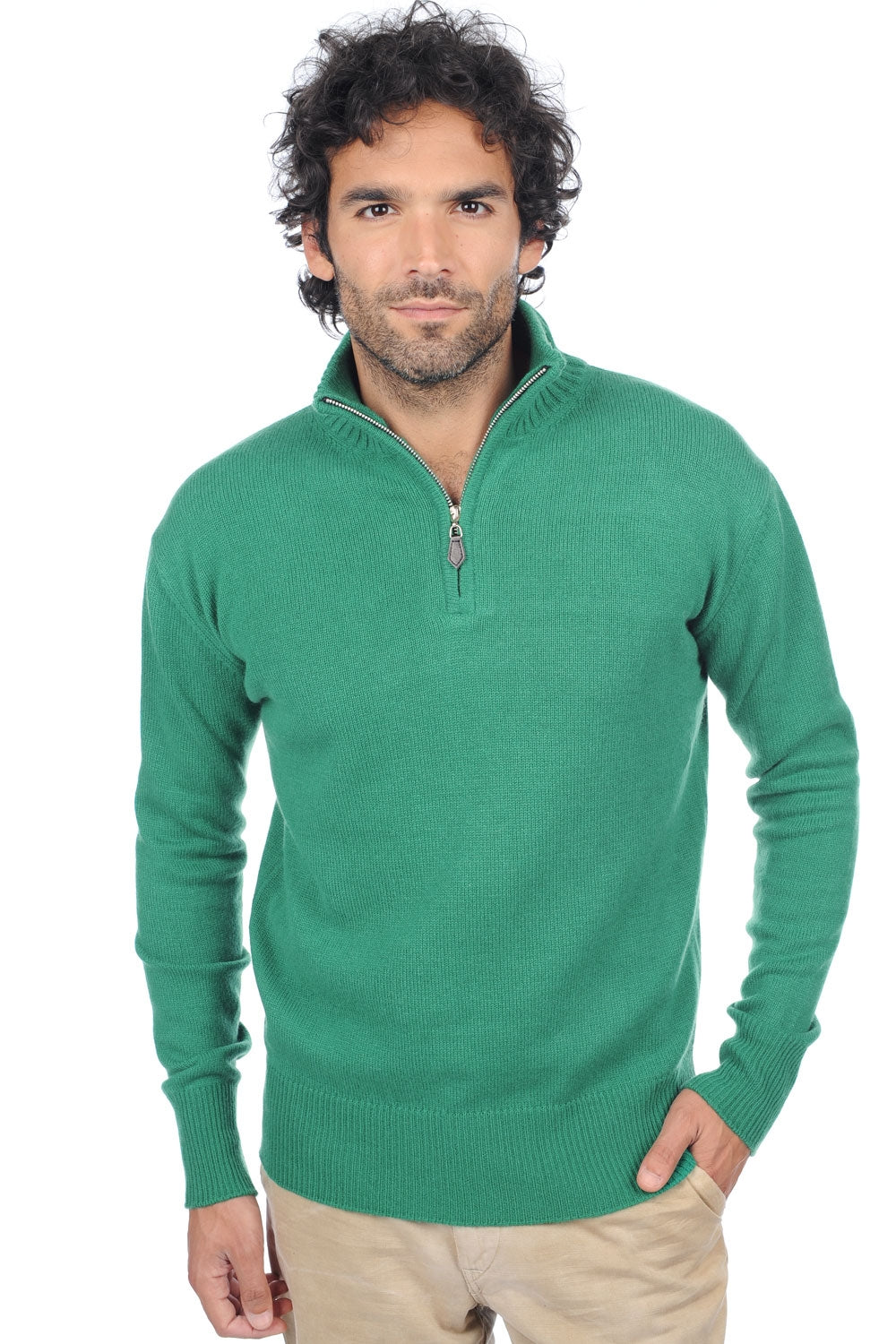 Donovan in cashmere uomo - verde inglese - Mahogany