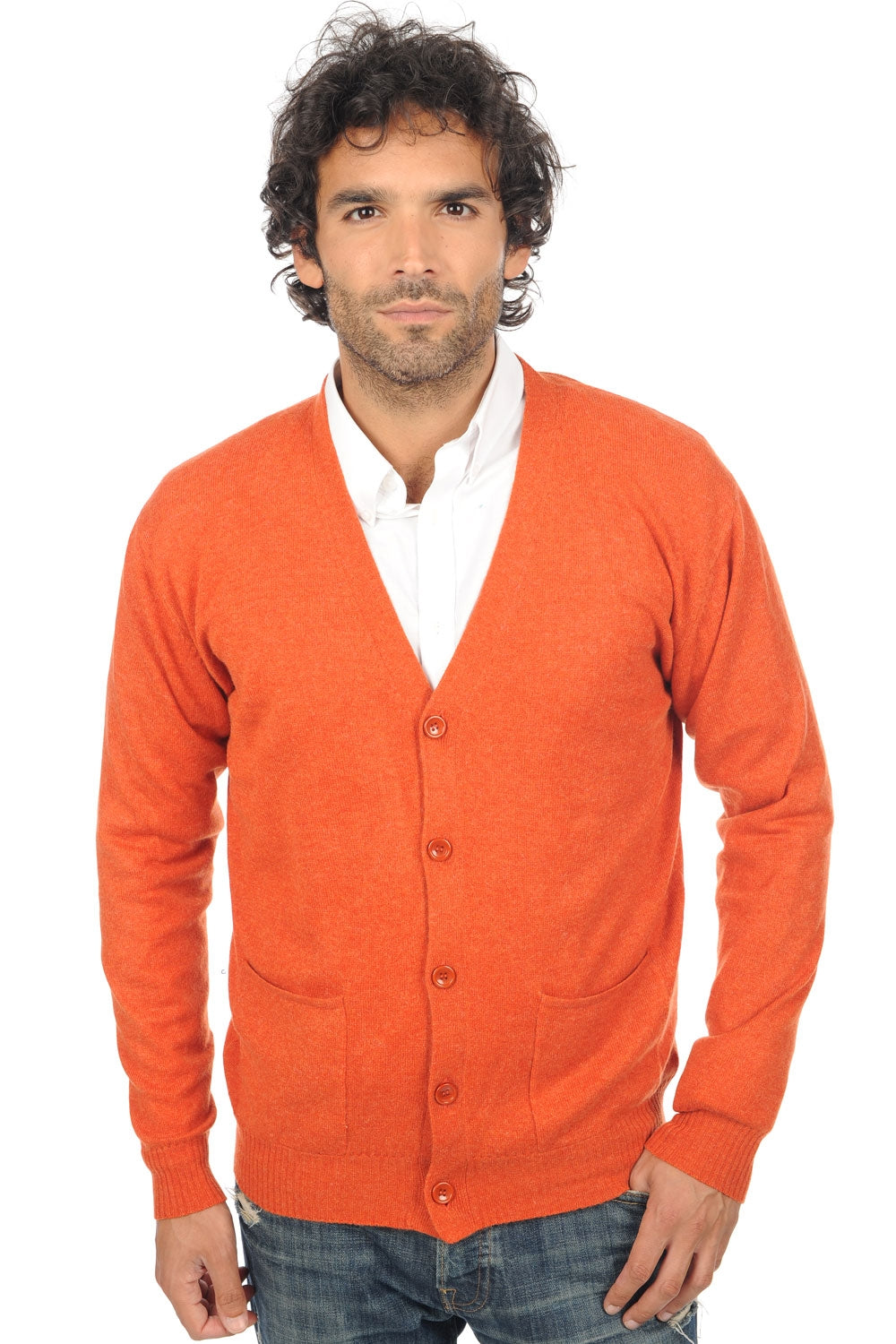 Yoni in cashmere da uomo - paprika - Mahogany