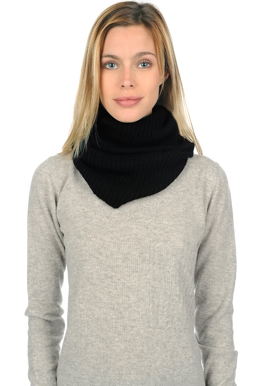 Cerise in cashmere donna - nero - Mahogany