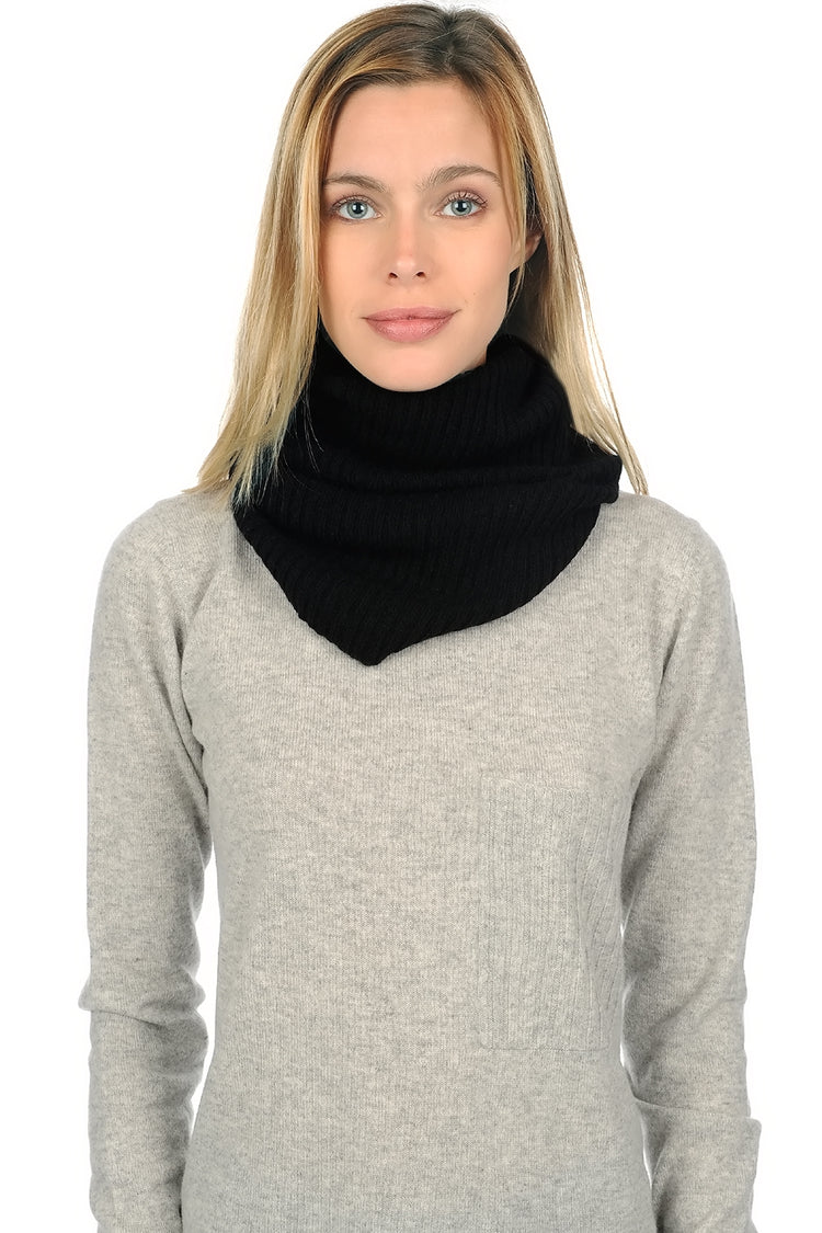 Cerise in cashmere donna - nero - Mahogany