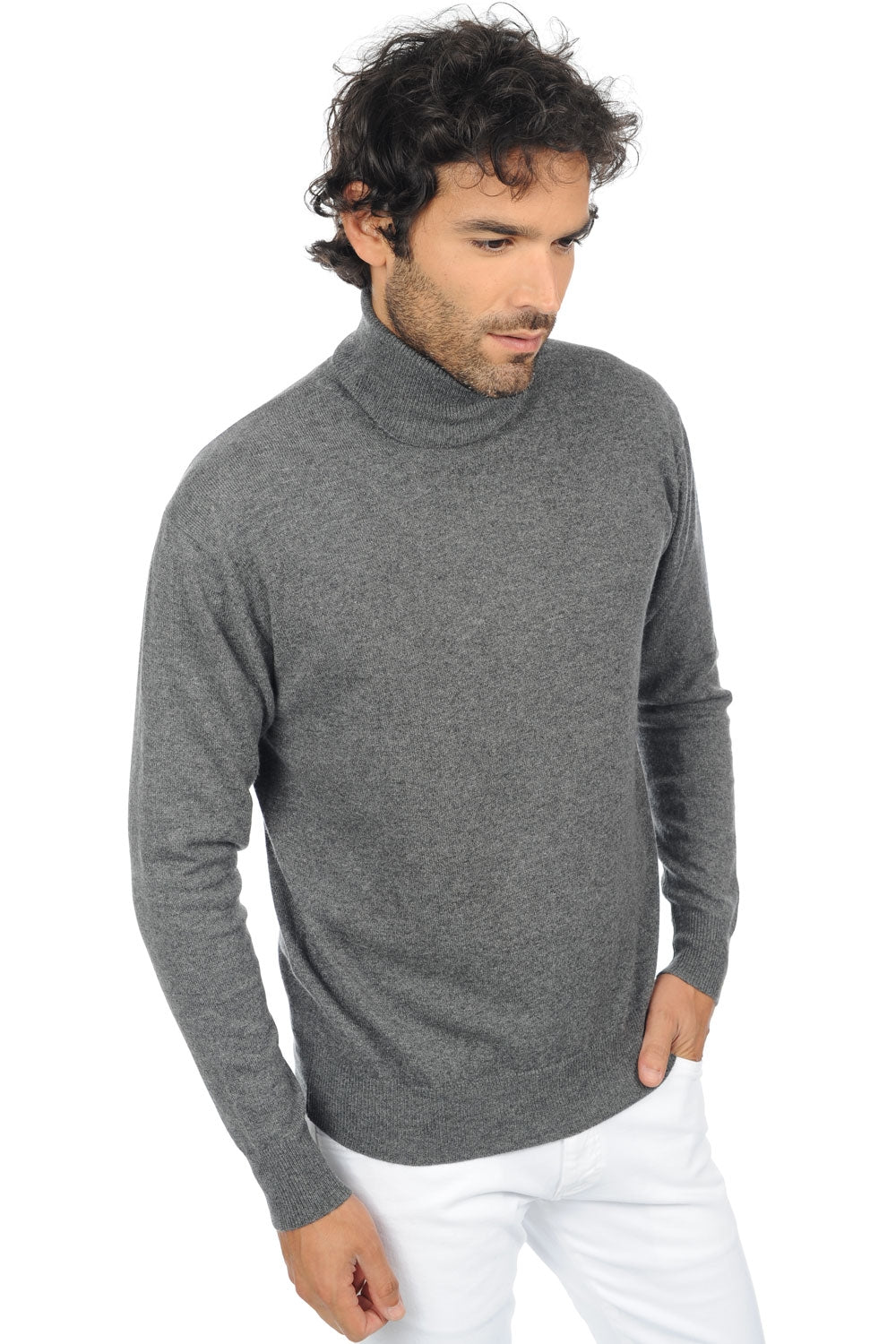 Edgar Premium in cashmere uomo - premium graphite - Mahogany