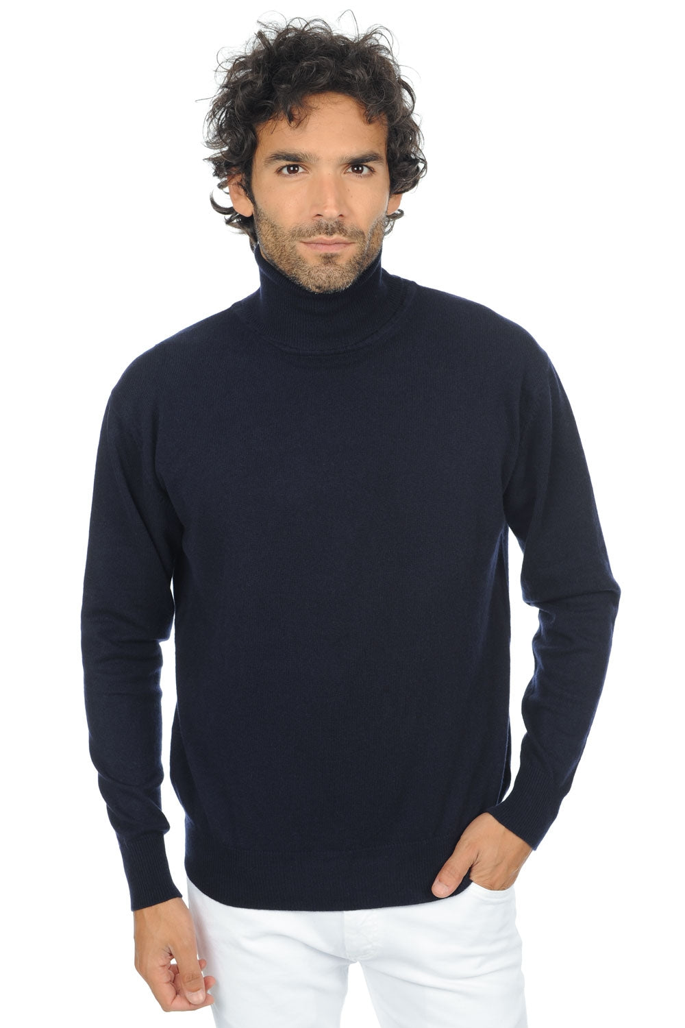 Edgar Premium in cashmere uomo - premium navy - Mahogany
