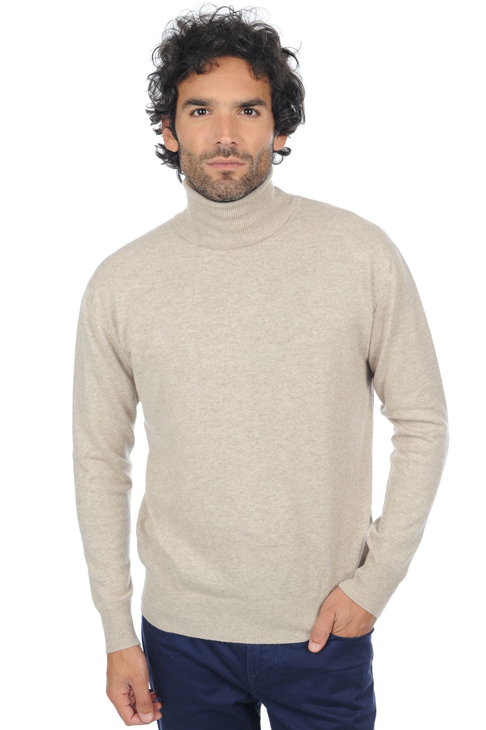 Edgar Premium in cashmere uomo - pema natural - Mahogany