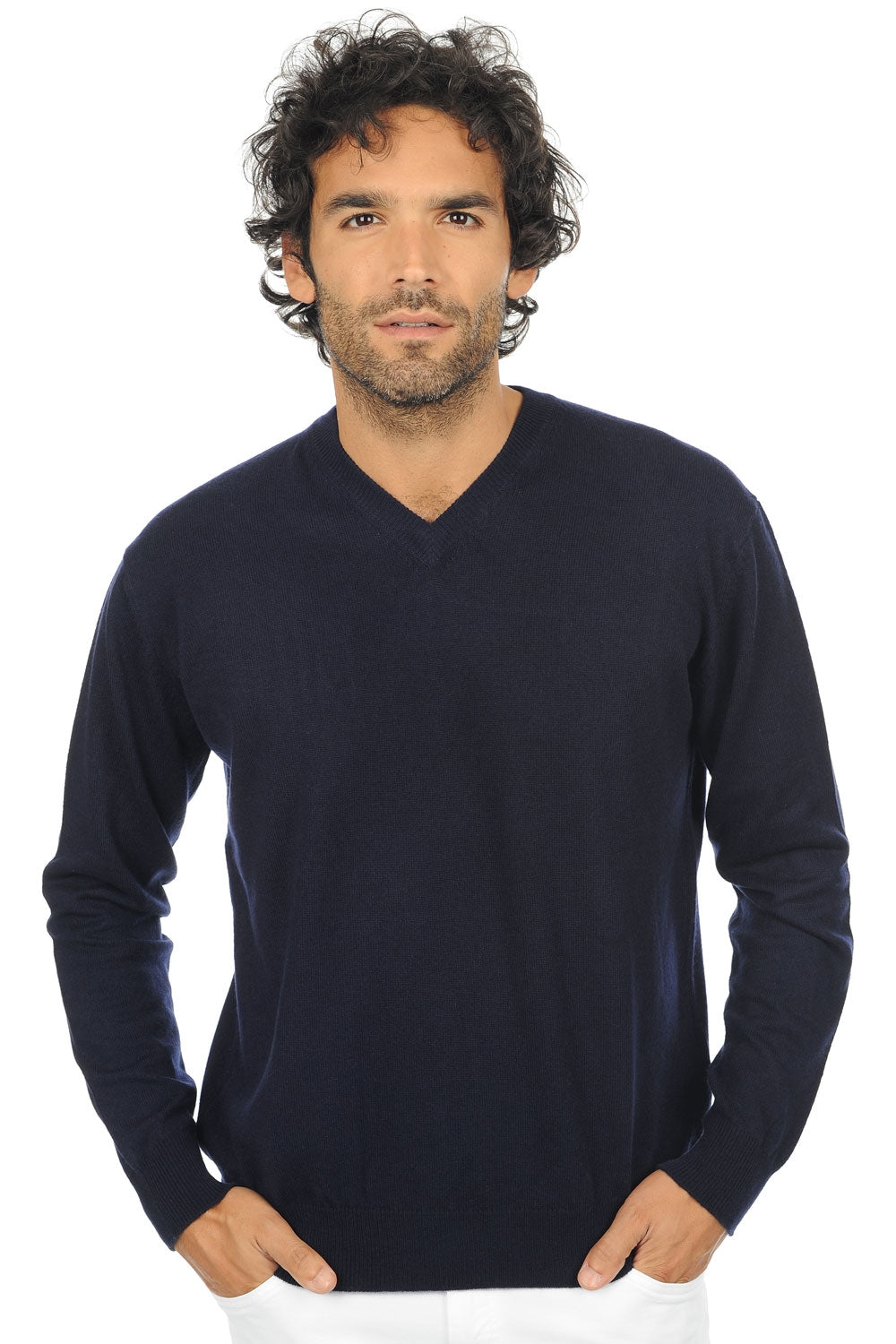 Gaspard Premium in cashmere uomo - premium navy - Mahogany