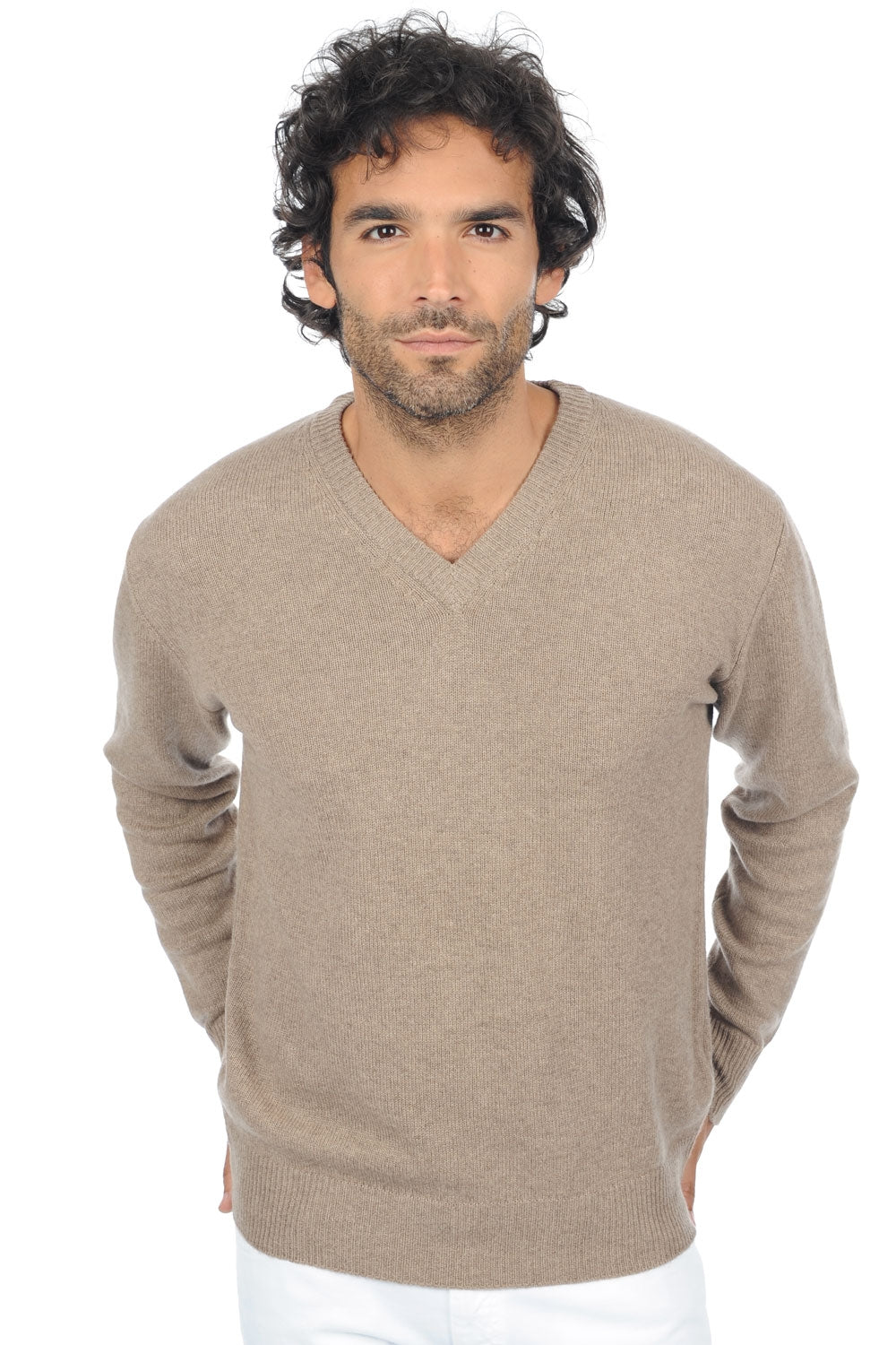 Hippolyte 4F Premium in cashmere uomo - dolma natural - Mahogany