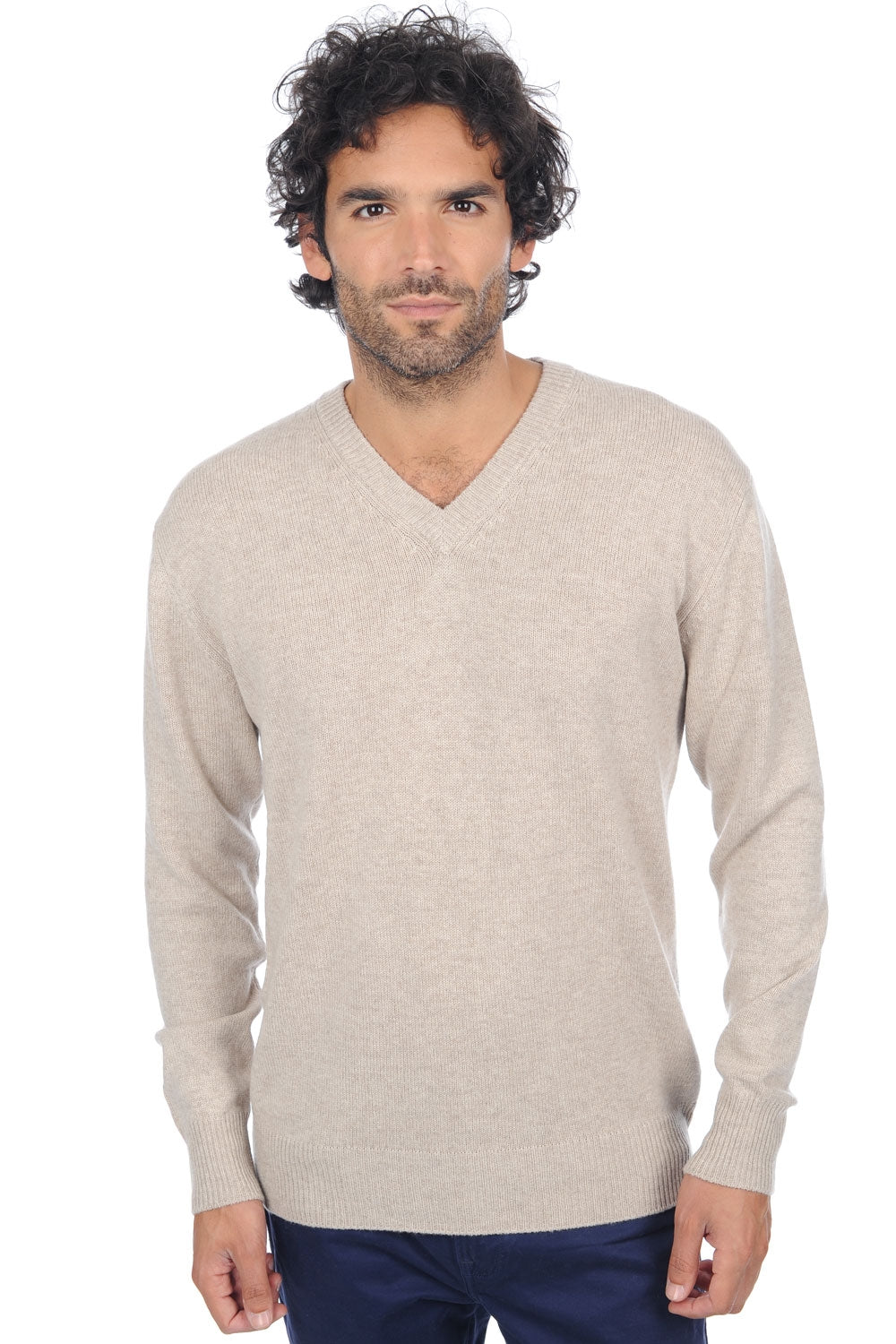 Hippolyte 4F Premium in cashmere uomo - pema natural - Mahogany
