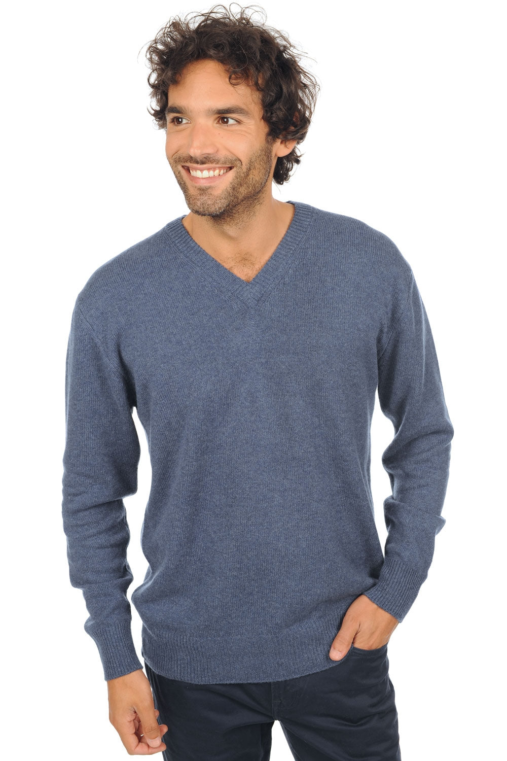 Hippolyte 4F Premium in cashmere uomo - premium rockpool - Mahogany