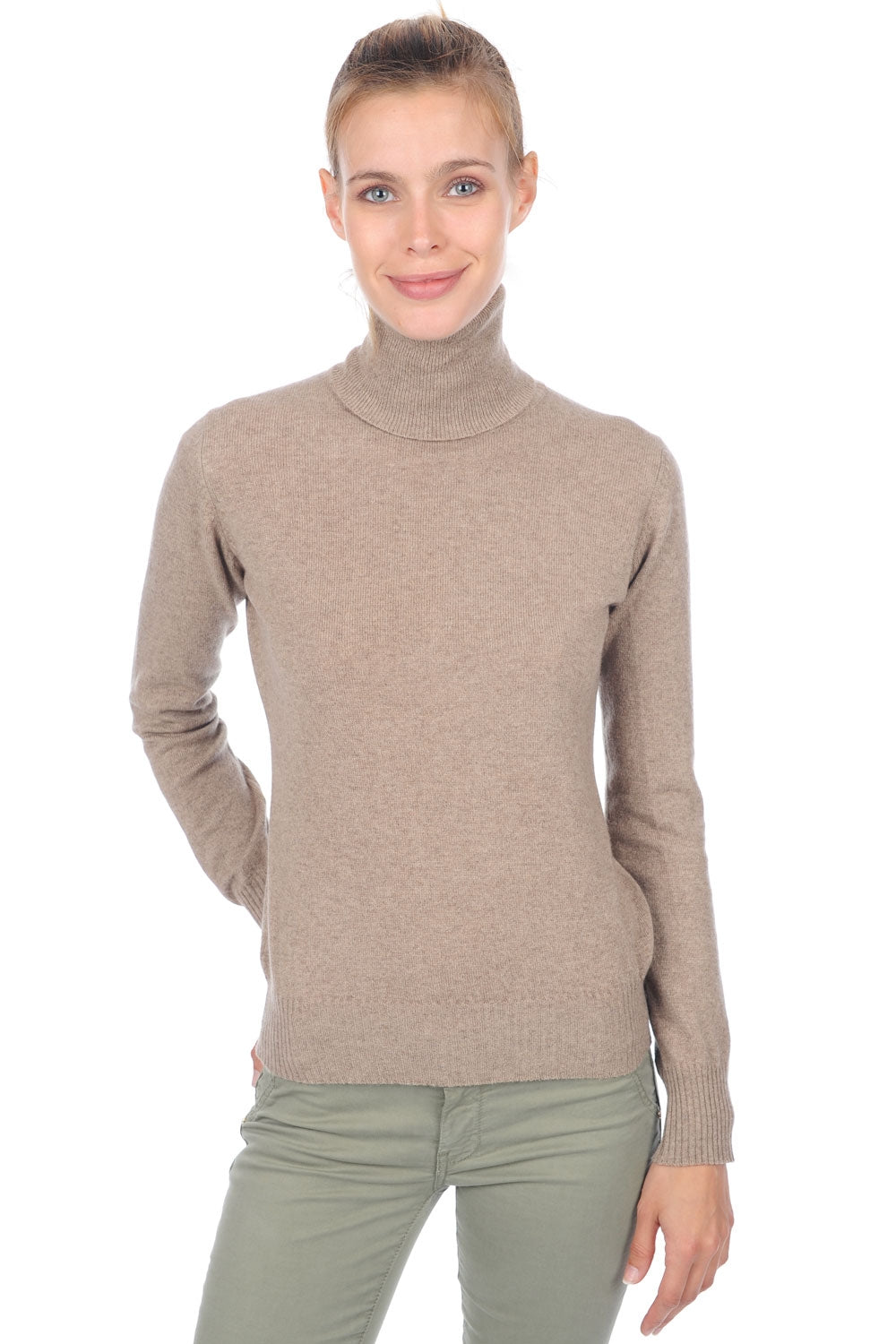 Lili Premium in cashmere donna - dolma natural - Mahogany