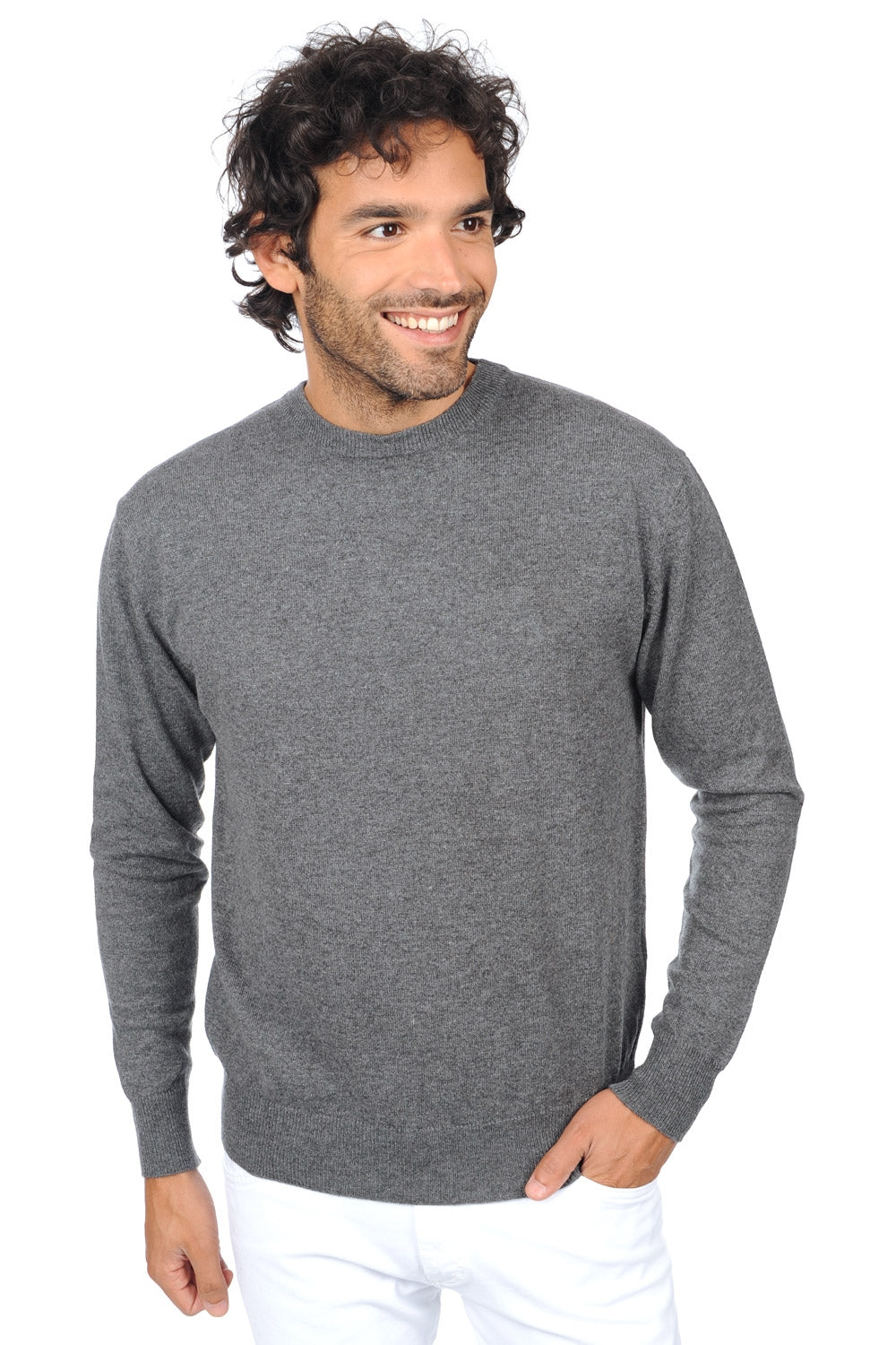 Nestor Premium in cashmere uomo - grafite premium - Mahogany