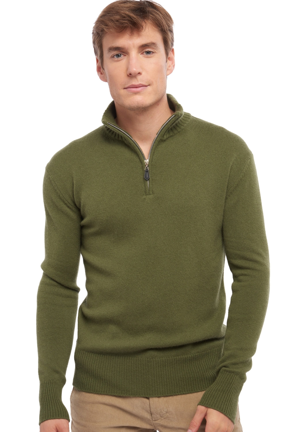 Donovan in cashmere da uomo - kaki - Mahogany