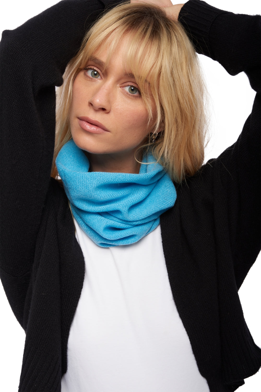 Fraise in cashmere donna - tourmaline - Mahogany