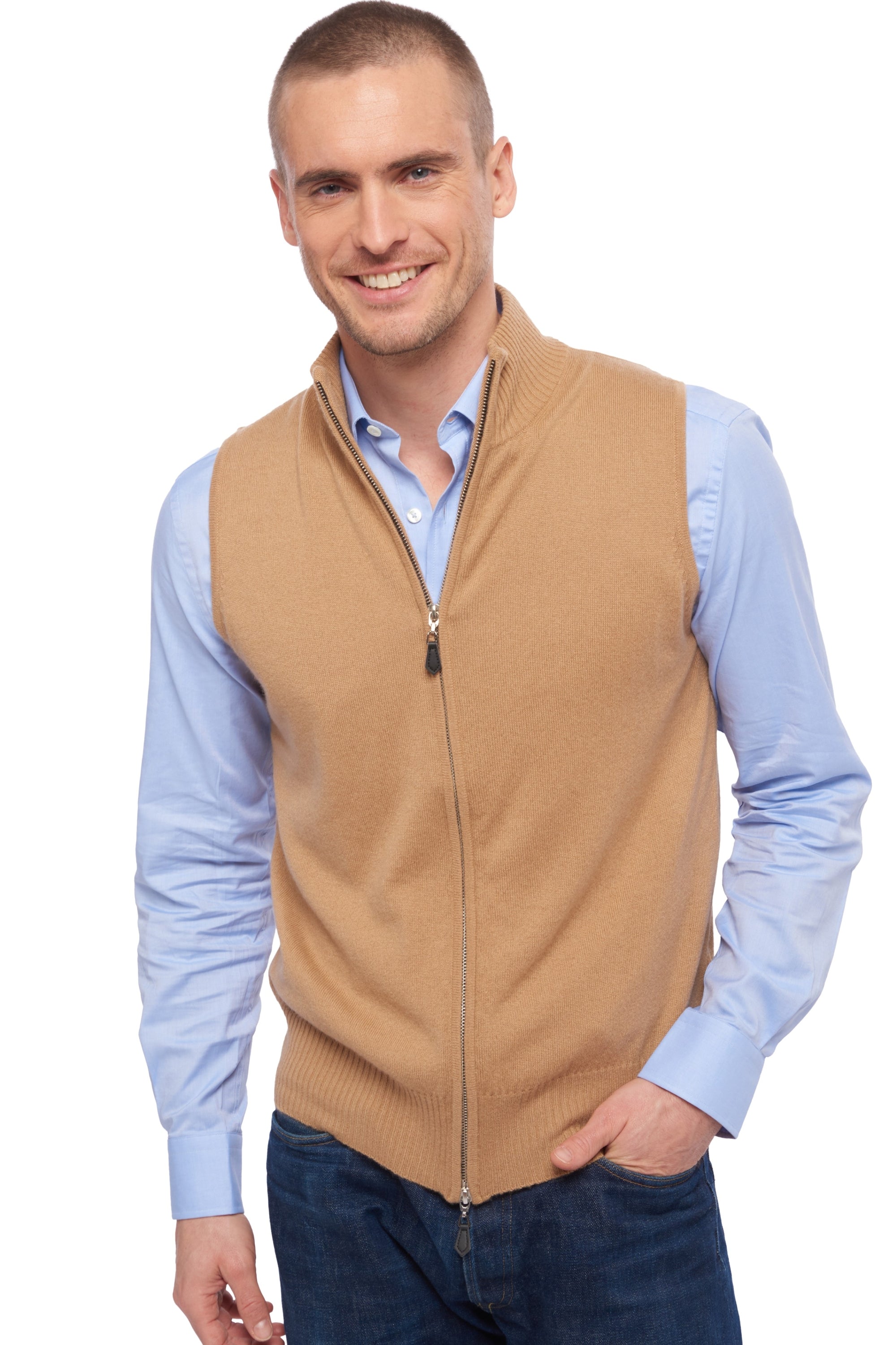 Dali in cashmere uomo - cammello - Mahogany