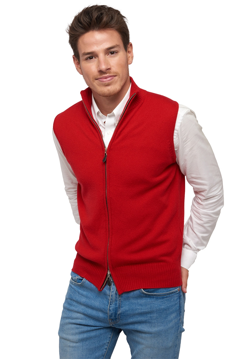 Dali in cashmere uomo - rosso velluto - Mahogany