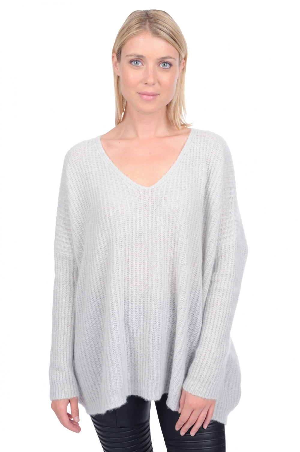 Daenerys in cashmere donna - mist - Mahogany