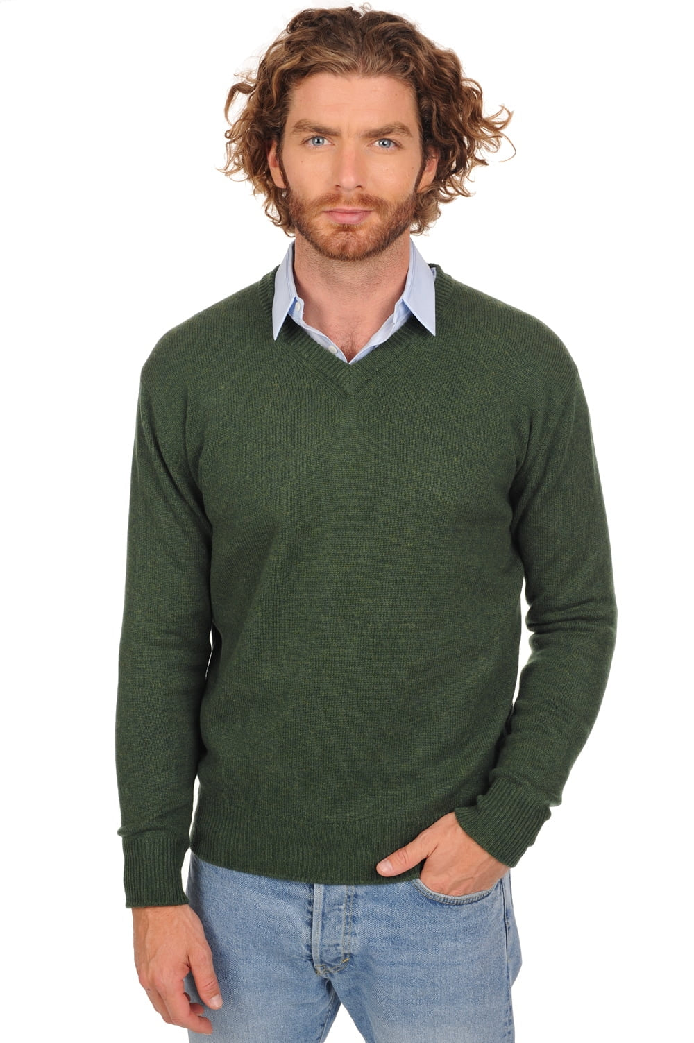 Hippolyte 4F in cashmere uomo - cedar - Mahogany