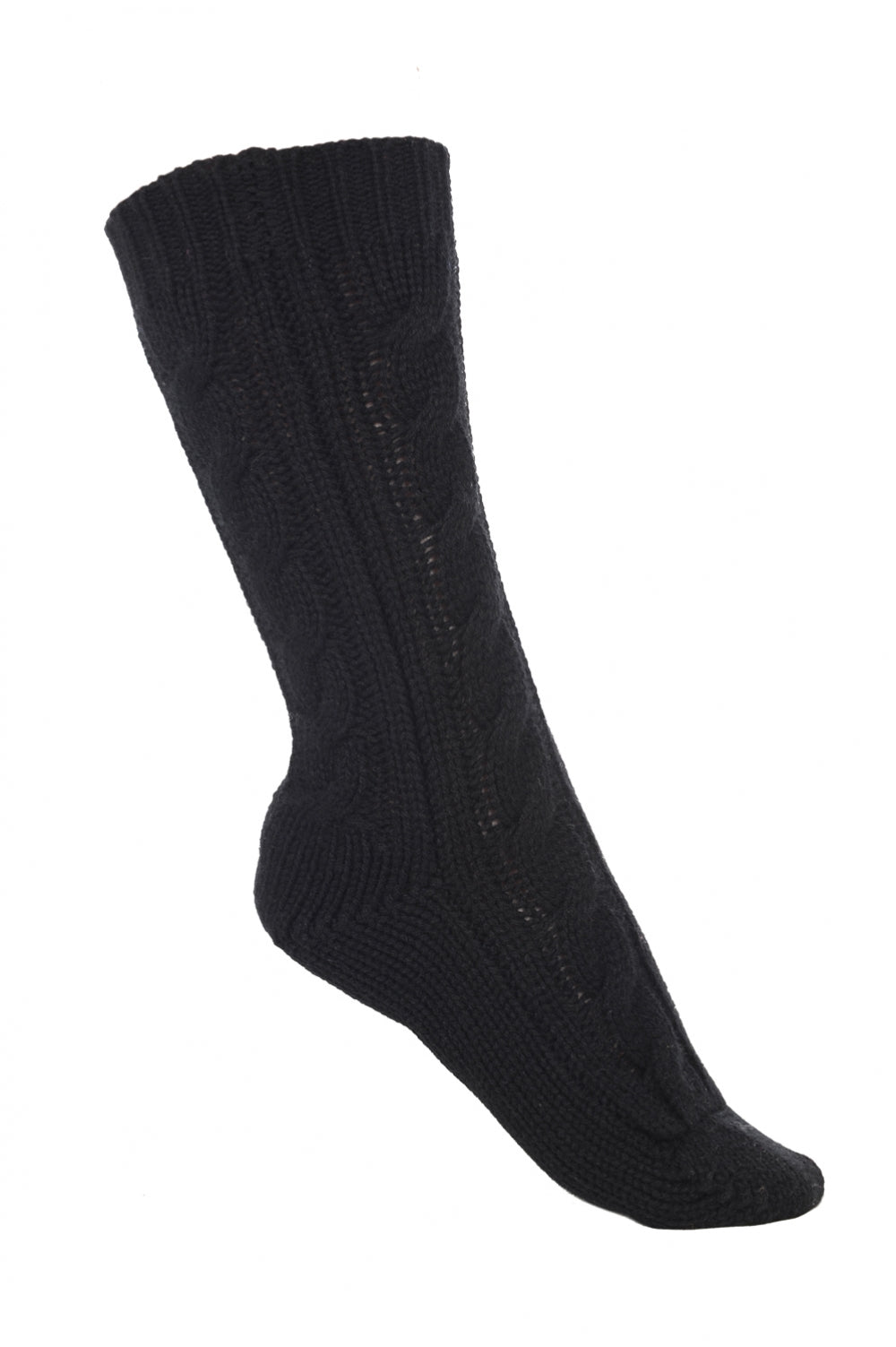 Pedibus in cashmere misto - nero - Mahogany