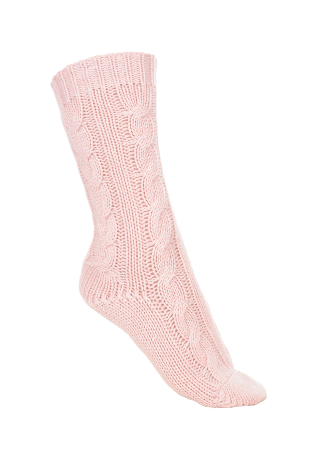 Pedibus in cashmere misto - rosa pallido - Mahogany