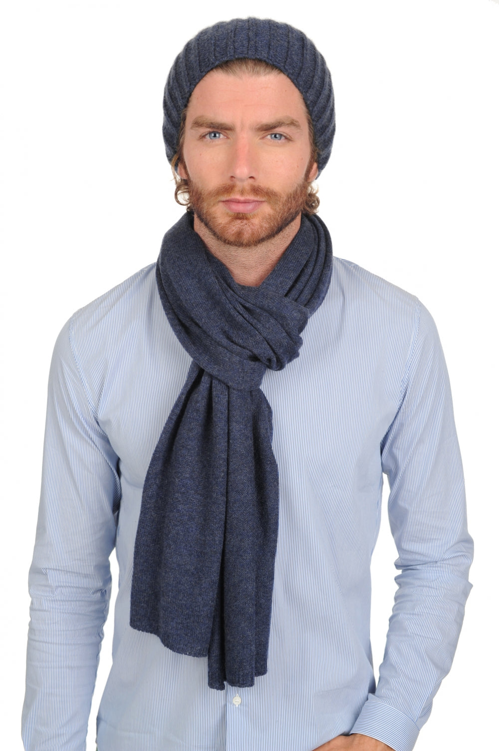 Youpie in cashmere misto - indigo - Mahogany