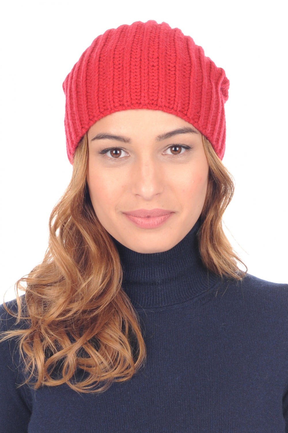 Youpie in cashmere misto - rouge velours - Mahogany