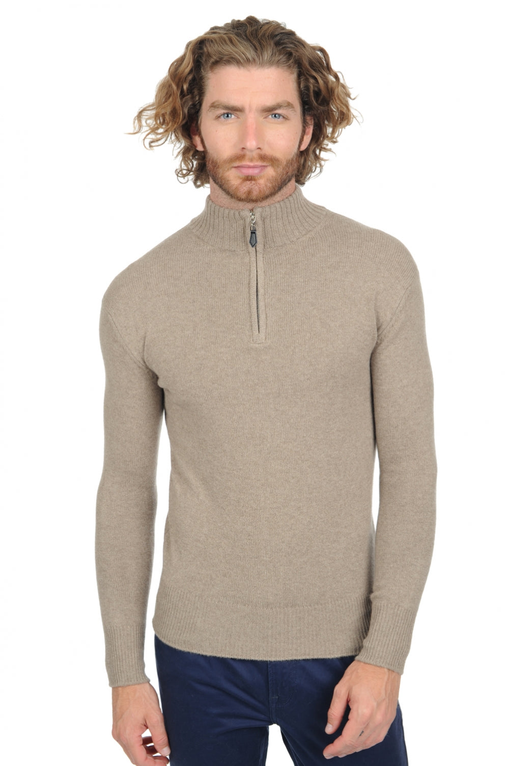 Donovan Premium in cashmere uomo - dolma natural - Mahogany