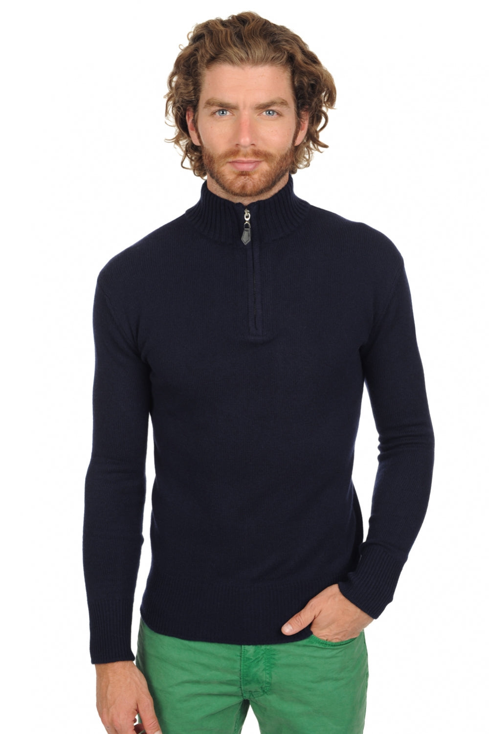 Donovan Premium in cashmere uomo - premium navy - Mahogany