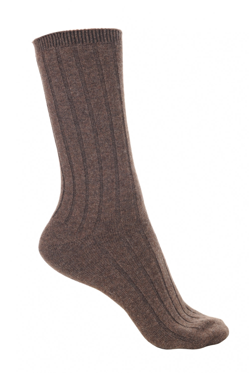 Dragibus in cashmere & elastan donna - marrone chiné - Mahogany
