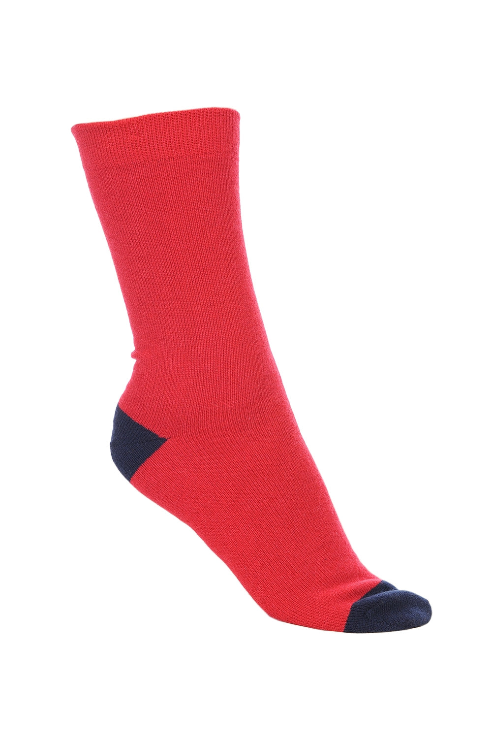 Frontibus in cashmere & elastan donna - rosso velluto-blu marino scuro - Mahogany