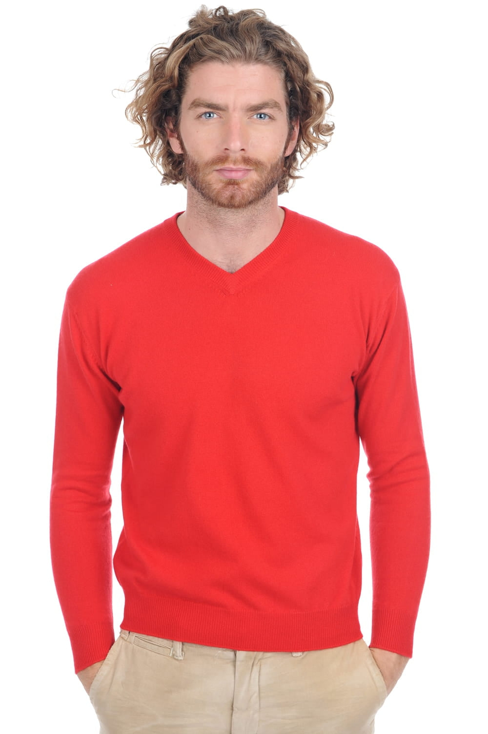 Gaspard Premium in cashmere uomo - rosso - Mahogany
