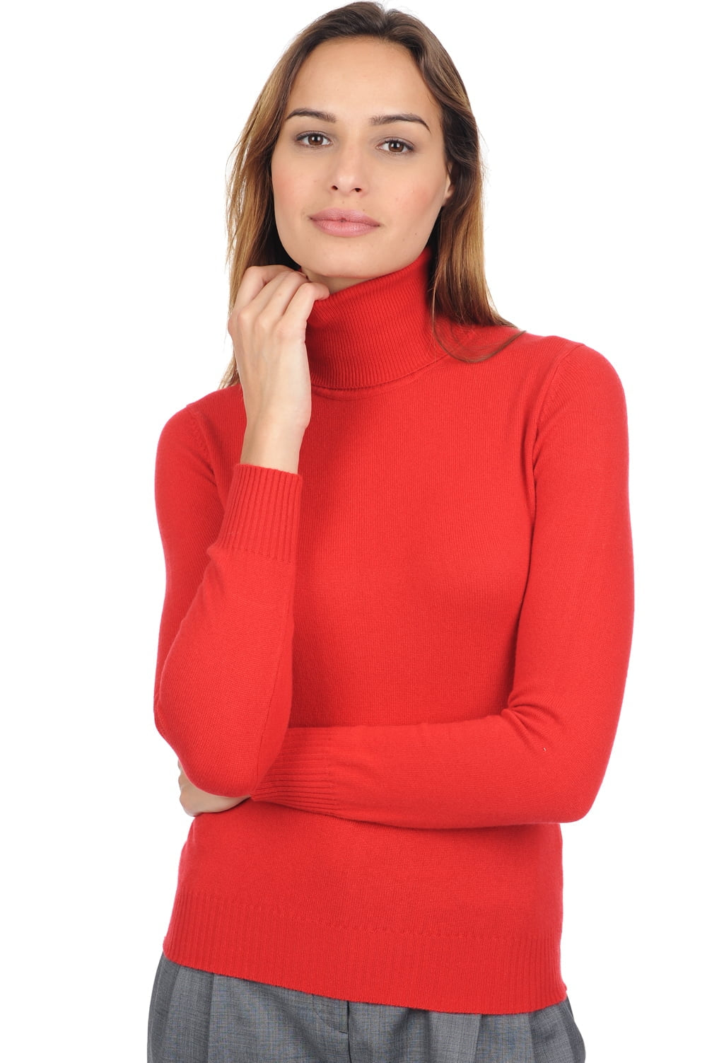 Lili Premium in cashmere donna - rosso - Mahogany